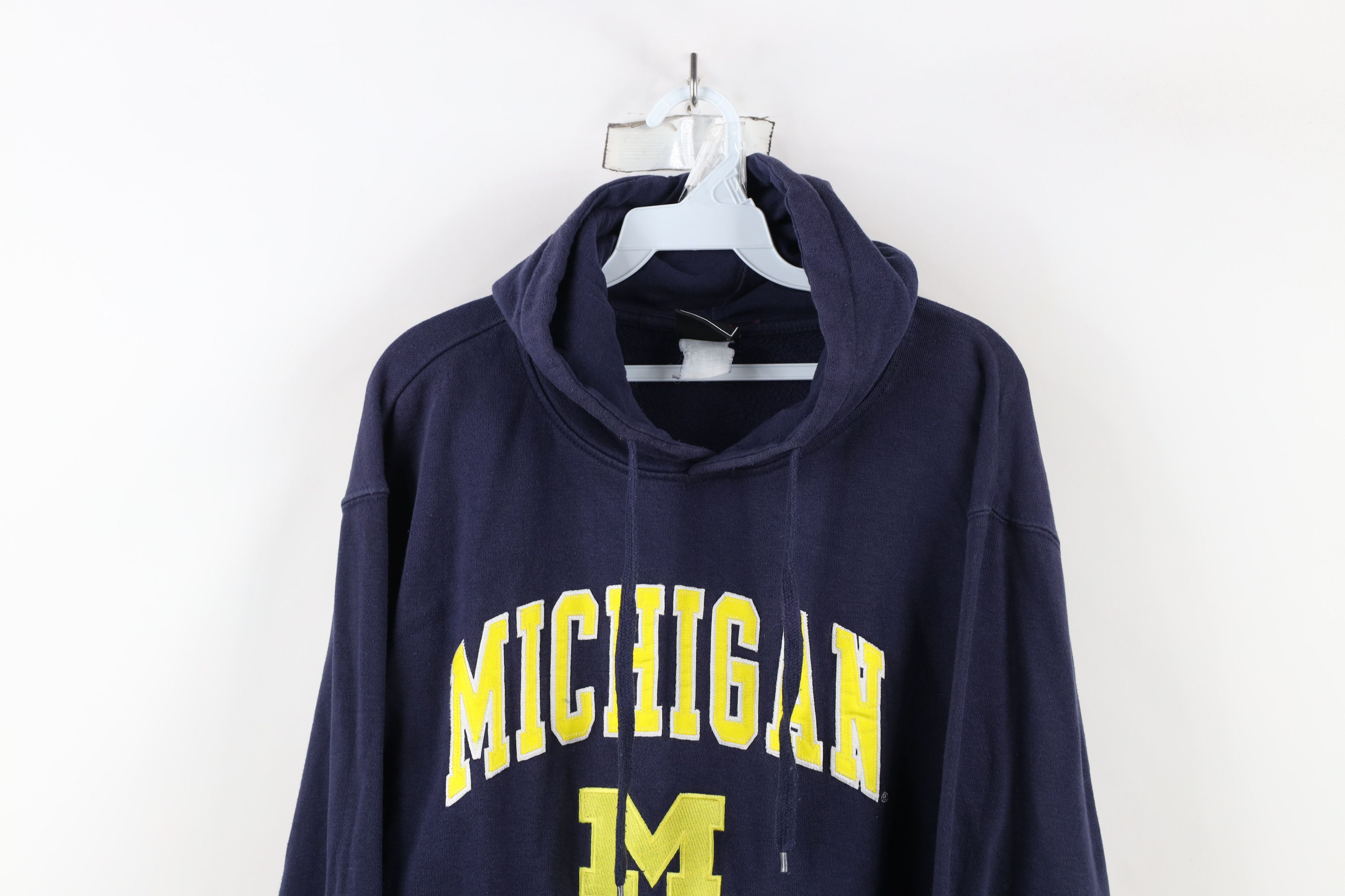 Vintage Vintage 90s Spell University of Michigan Hoodie Sweatshirt Size US L / EU 52-54 / 3 - 2 Thumbnail