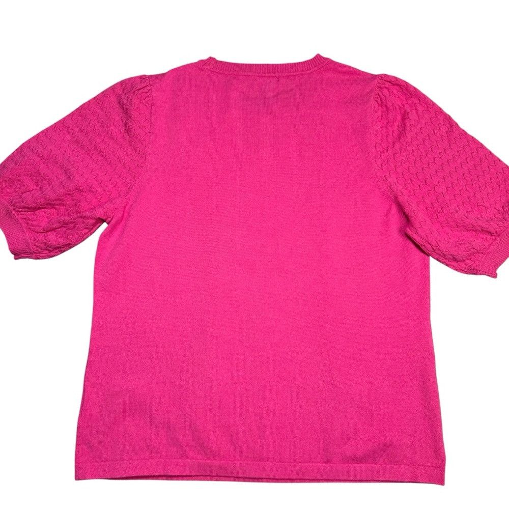 Jones New York NWT New $79 Jones New York Stitch Sleeve Azalea Pink Sweate Size L / US 10 / IT 46 - 3 Thumbnail
