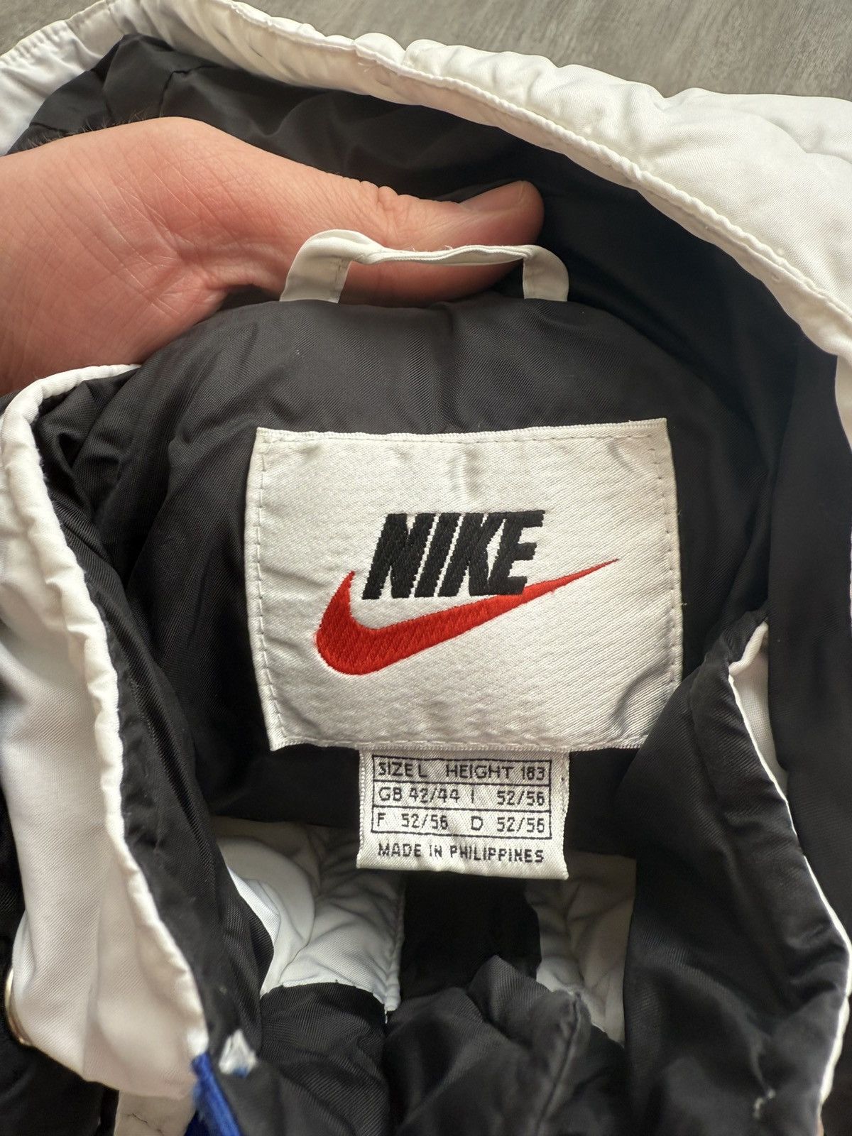 Nike Vintage Nike Anorak Center Swoosh Puffer Jacket Size US L / EU 52-54 / 3 - 9 Thumbnail
