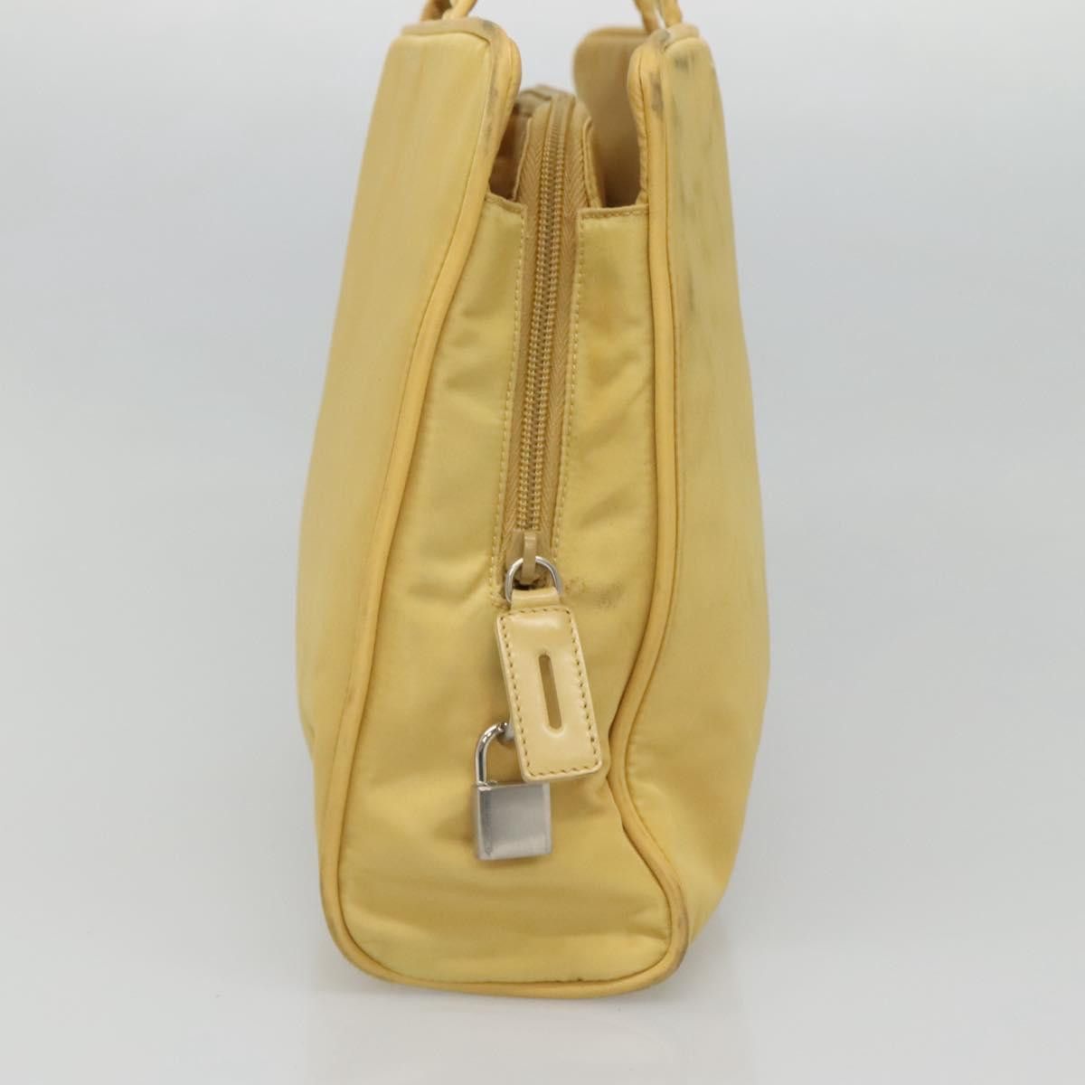 Prada PRADA Hand Bag Nylon Yellow Silver Size ONE SIZE - 4 Thumbnail
