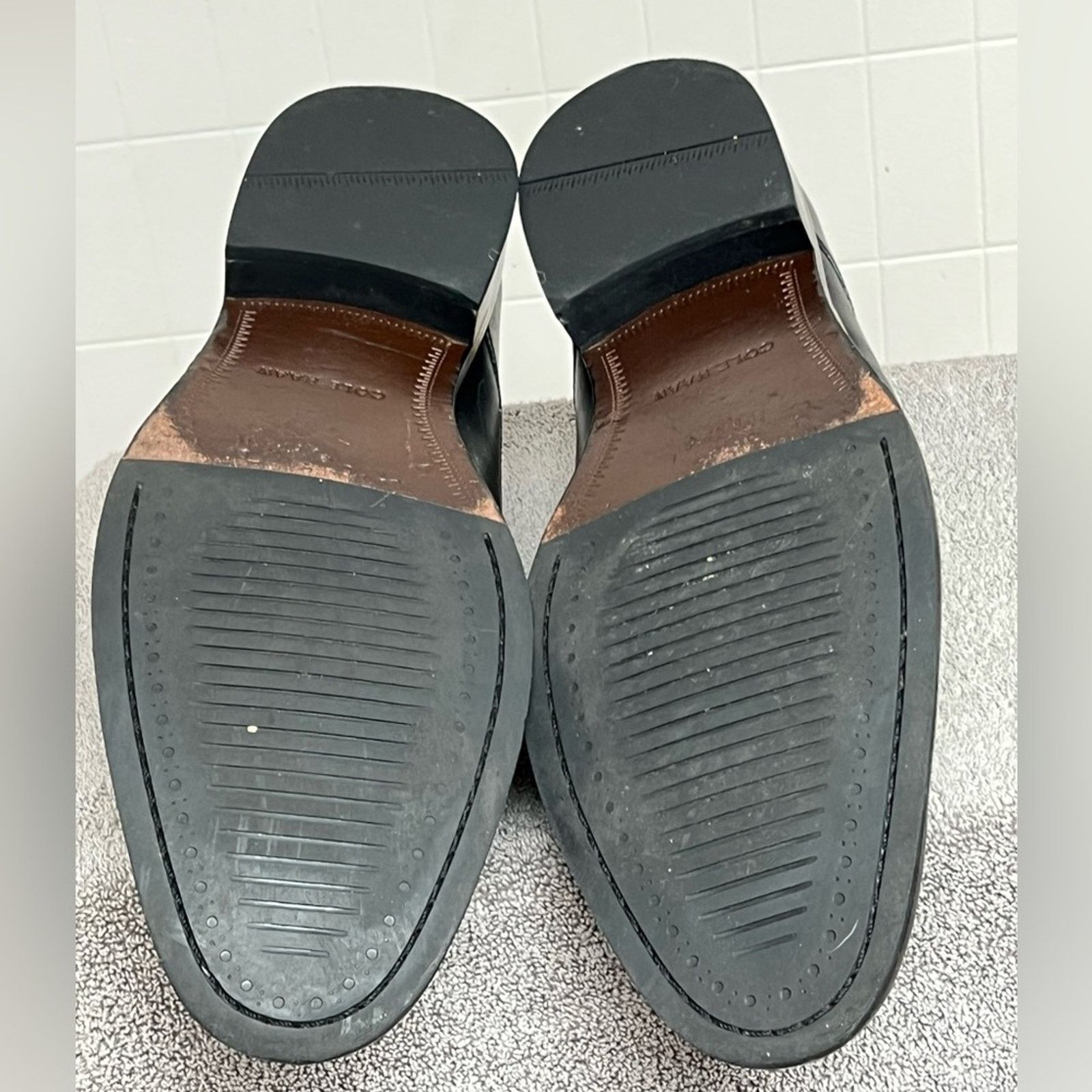 Cole Haan COLE HAAN Benton Black 15 M Men Plain Toe Derby Dress Shoes Size US 15 / EU 48 - 5 Thumbnail