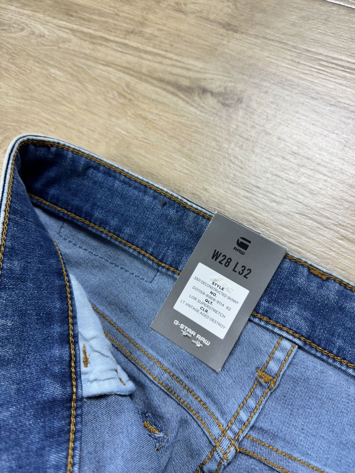 G-Star NEW🏷️ G-Star Raw 3301 Deconstructed Skinny Denim Jeans Size US 28 / EU 44 - 6 Thumbnail
