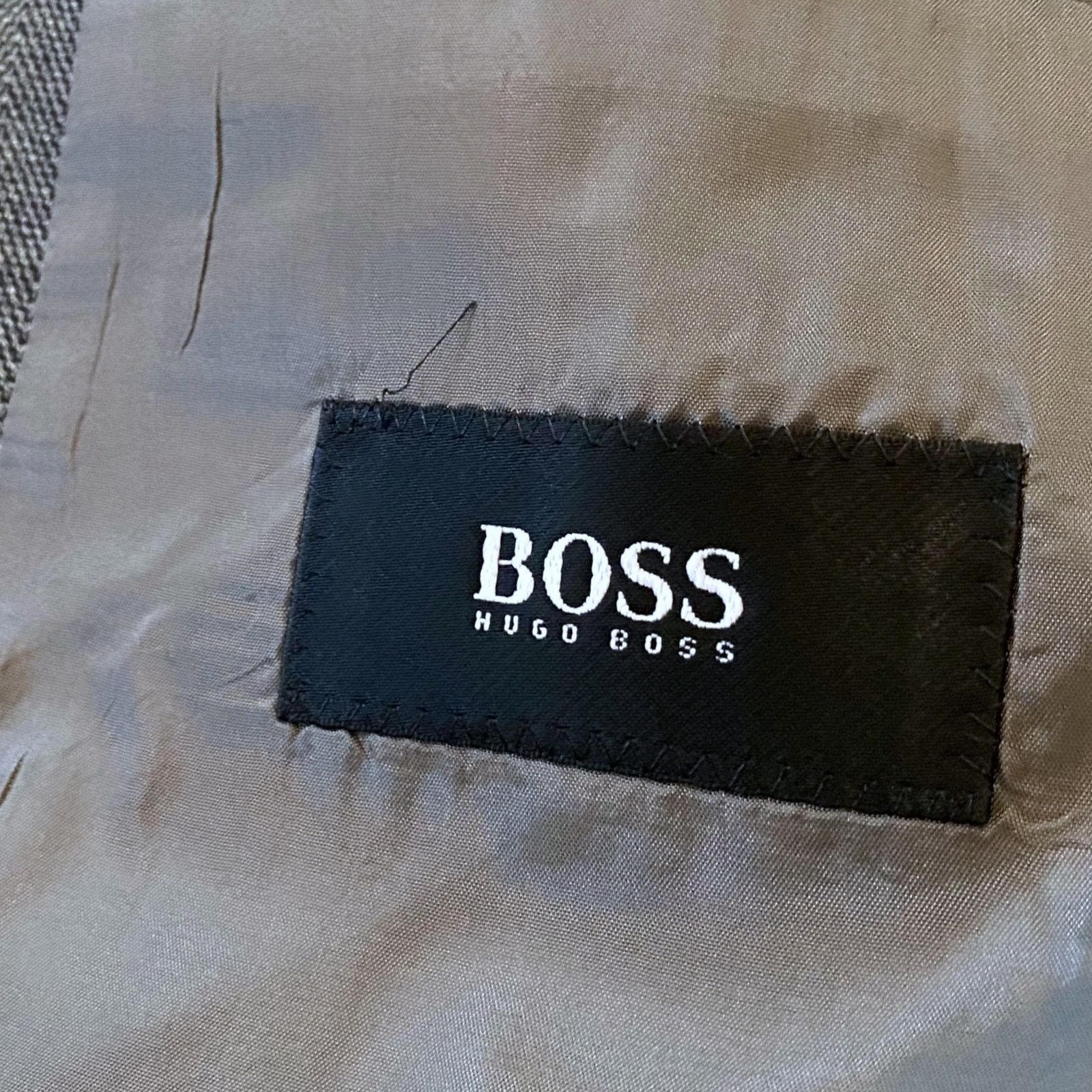 Hugo Boss × Vintage Vintage 90s Hugo Boss Einstein 3 Button Wool Blazer Jacket Size 44L - 6 Thumbnail