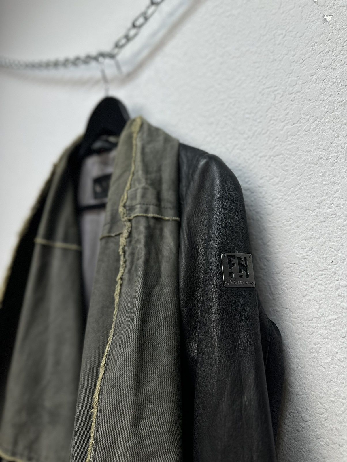 Marithe + Francois Girbaud Freaky Nations leather jacket Avantgarde Gothic Military Size M / US 6-8 / IT 42-44 - 6 Thumbnail