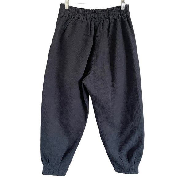 Vintage Navy Blue Balloon Leg Cotton Pants - Medium Size 30" / US 8 / IT 44 - 9 Thumbnail
