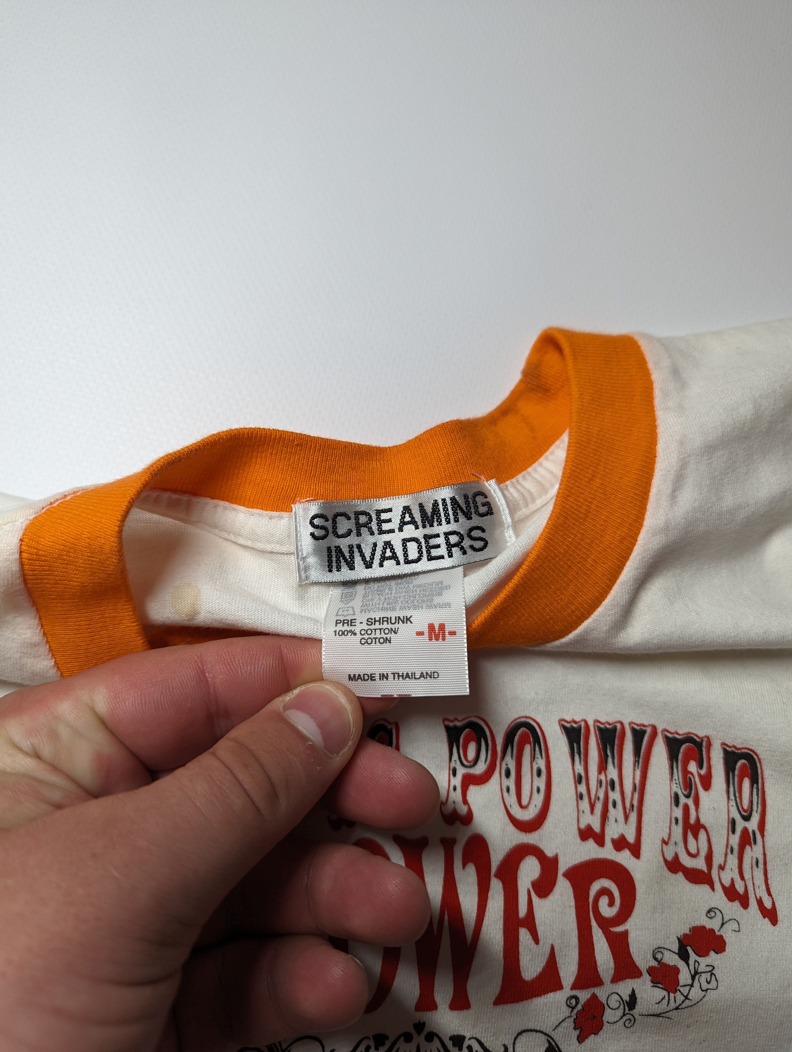 Japanese Brand Screaming Invaders Japanese Love is Power Flower T Shirt Size US M / EU 48-50 / 2 - 4 Thumbnail