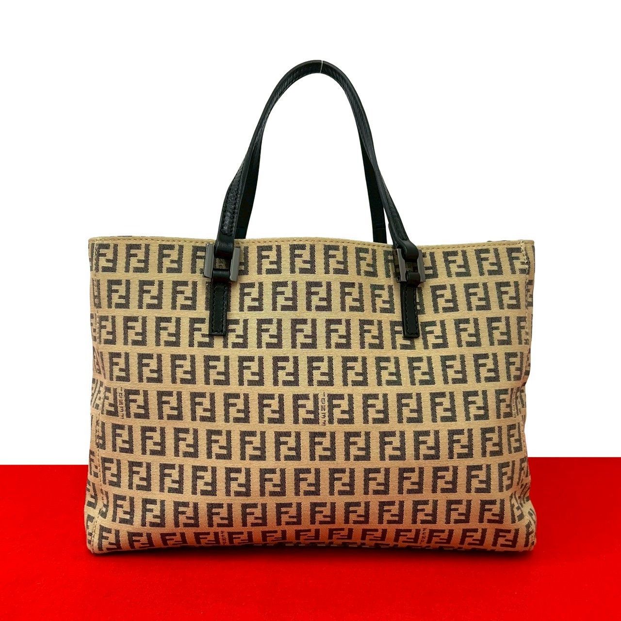 Fendi Fendi Fendi Zucchino Nylon Leather Tote Bag Leather Tote Bag DUTY FREE for USA Size ONE SIZE - 1 Thumbnail