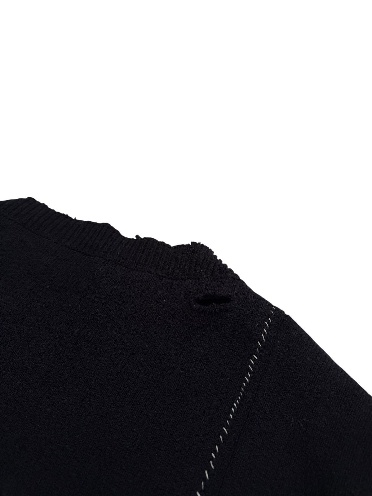 Raf Simons GRAIL 2016 Oversized Navy Varsity Distressed Sweater Size US XXL / EU 58 / 5 - 14 Thumbnail