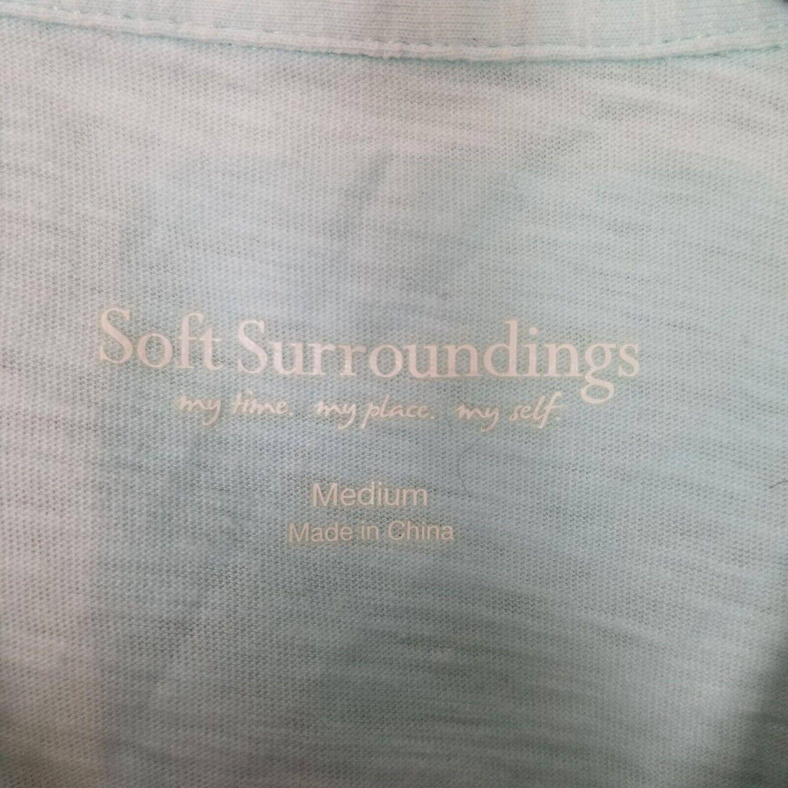 Soft Surroundings Soft Surroundings Womens Danielle Button Blouse M Coastal Size M / US 6-8 / IT 42-44 - 6 Thumbnail
