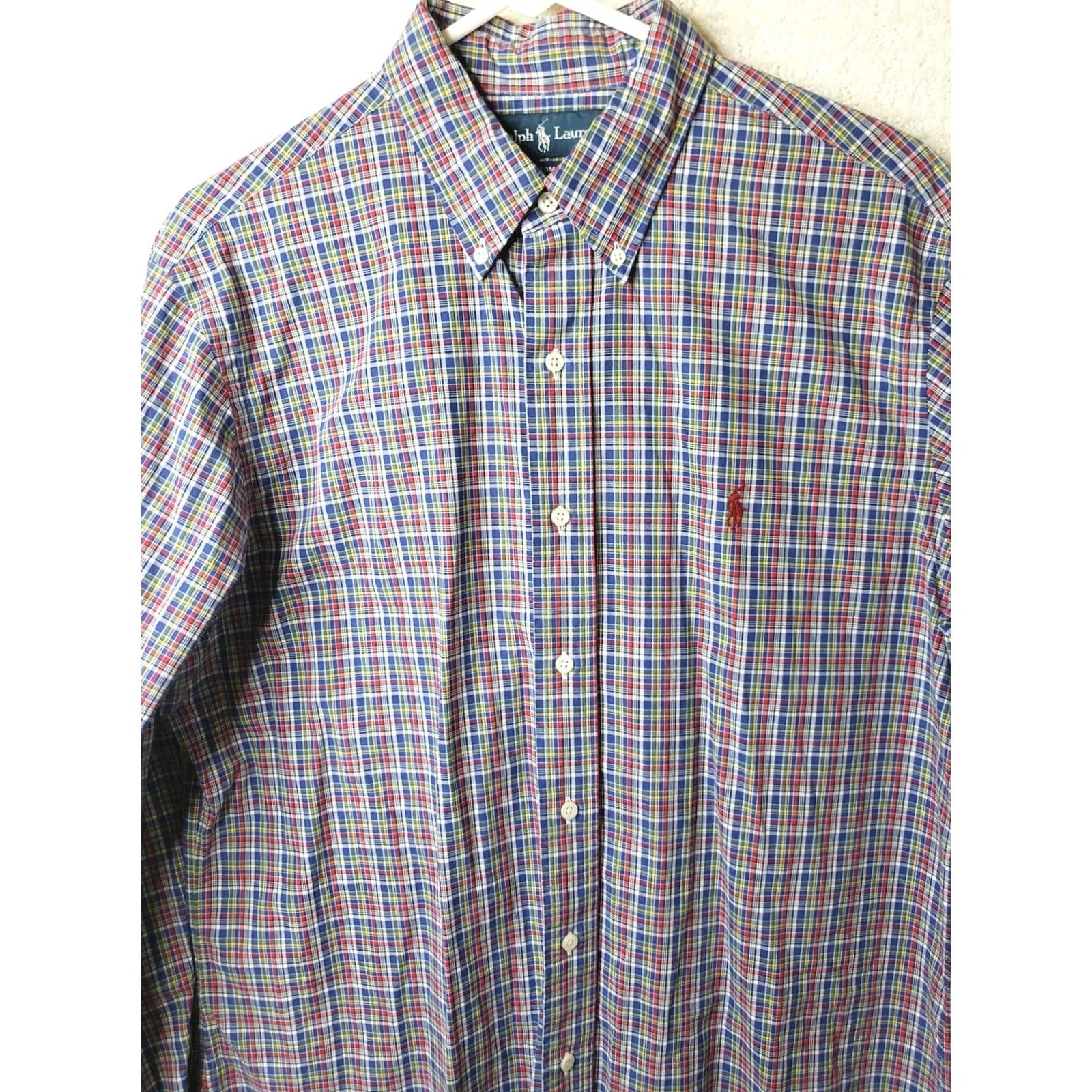 Ralph Lauren Ralph Lauren Mens Large Custom Fit L/S Button-Down Multicolor Plaid Shirt Size US L / EU 52-54 / 3 - 4 Thumbnail