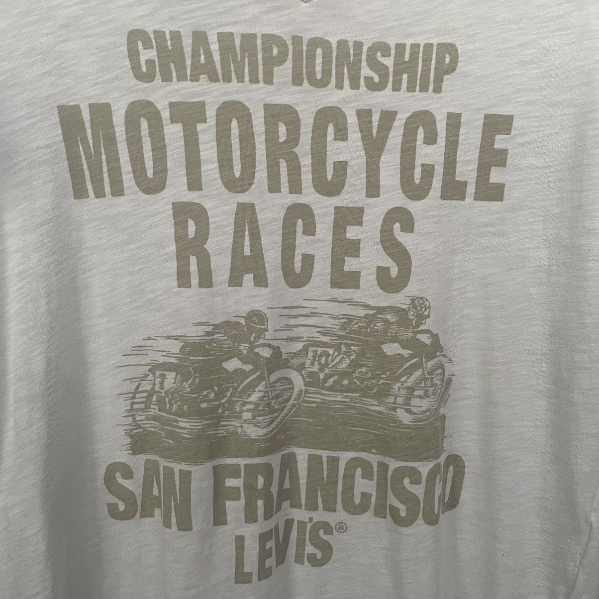 Levi's Levis Championship Motorcycle Races Loopwheel Cotton Tee Size US S / EU 44-46 / 1 - 2 Thumbnail