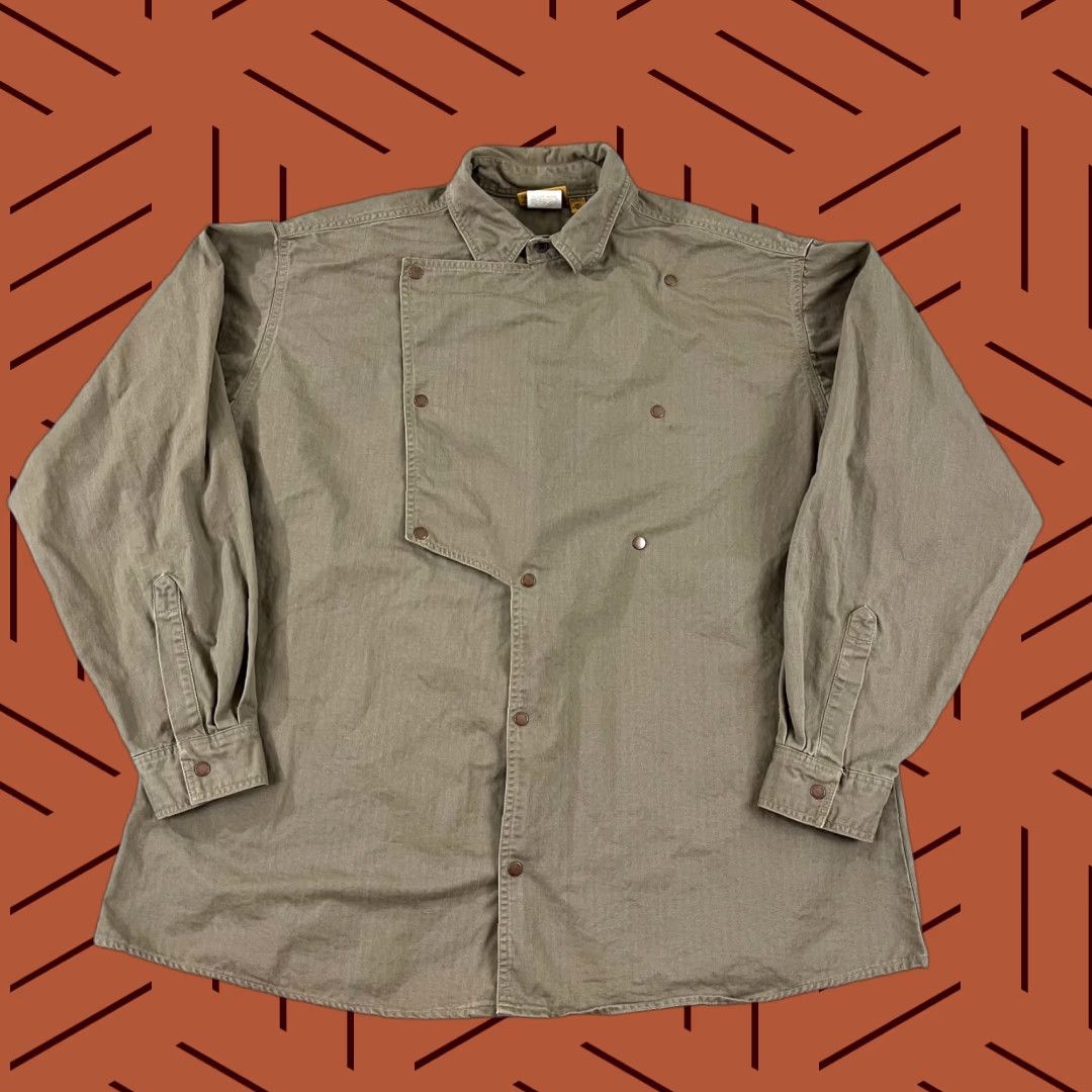 Vintage Outback Trading Jacket Mens XL Brown Snap L/S Workwear Western Bush Outfitters Size US XL / EU 56 / 4 - 1 Thumbnail