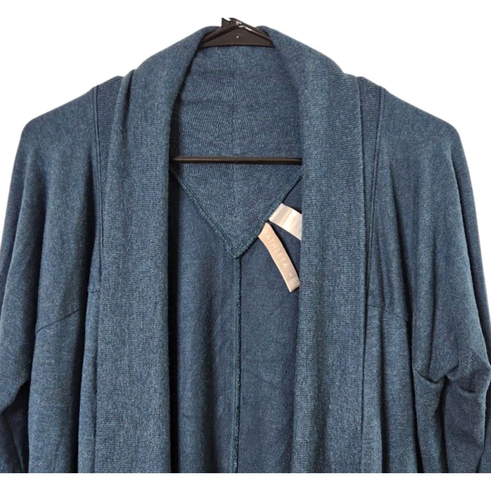 Athleta Athleta Womens S Nirvana Wrap Cardigan Sweater Open Front Blue Size S / US 4 / IT 40 - 3 Thumbnail