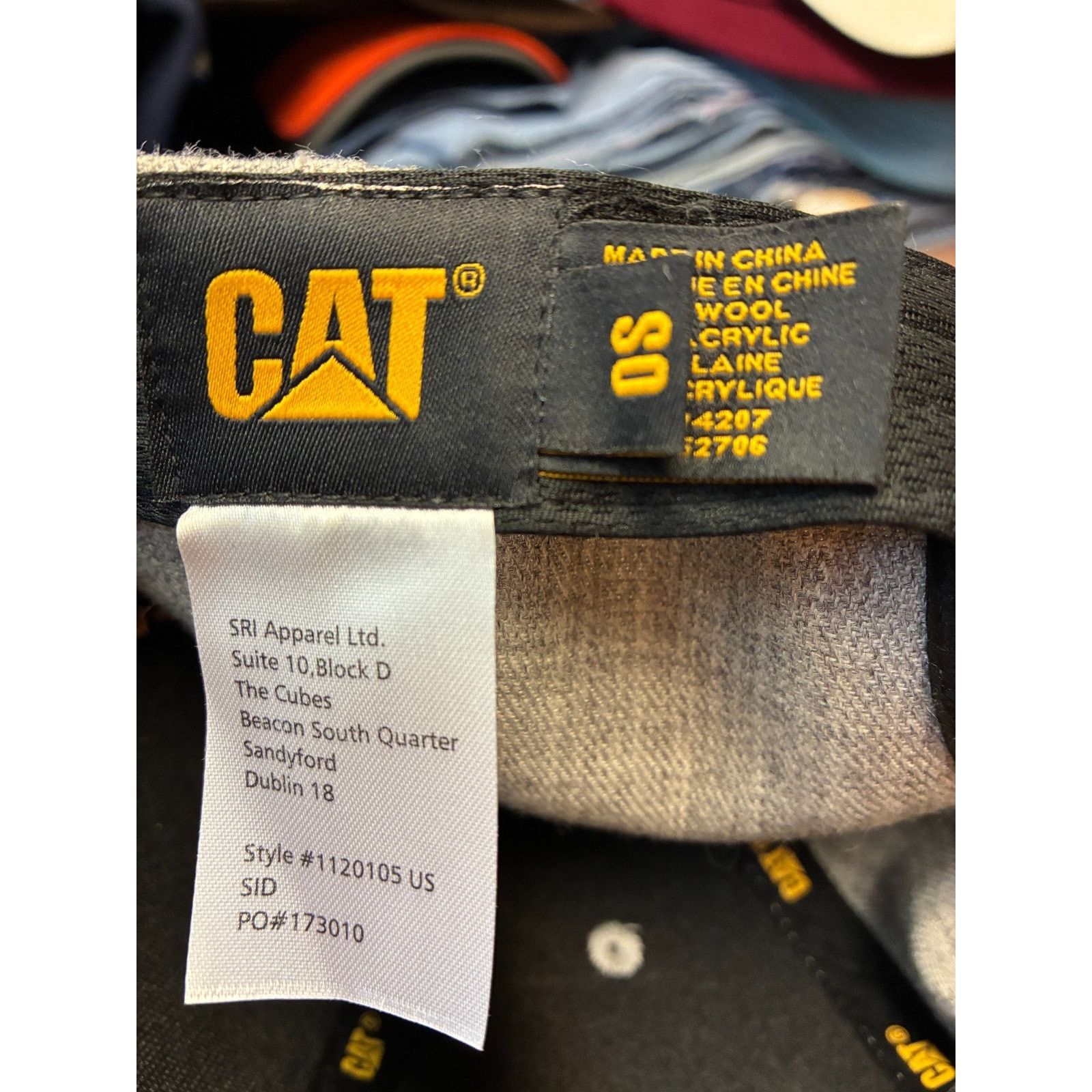 Caterpillar CAT Caterpillar Logo Wool Blend Fitted Hat – Size S Size ONE SIZE - 2 Thumbnail