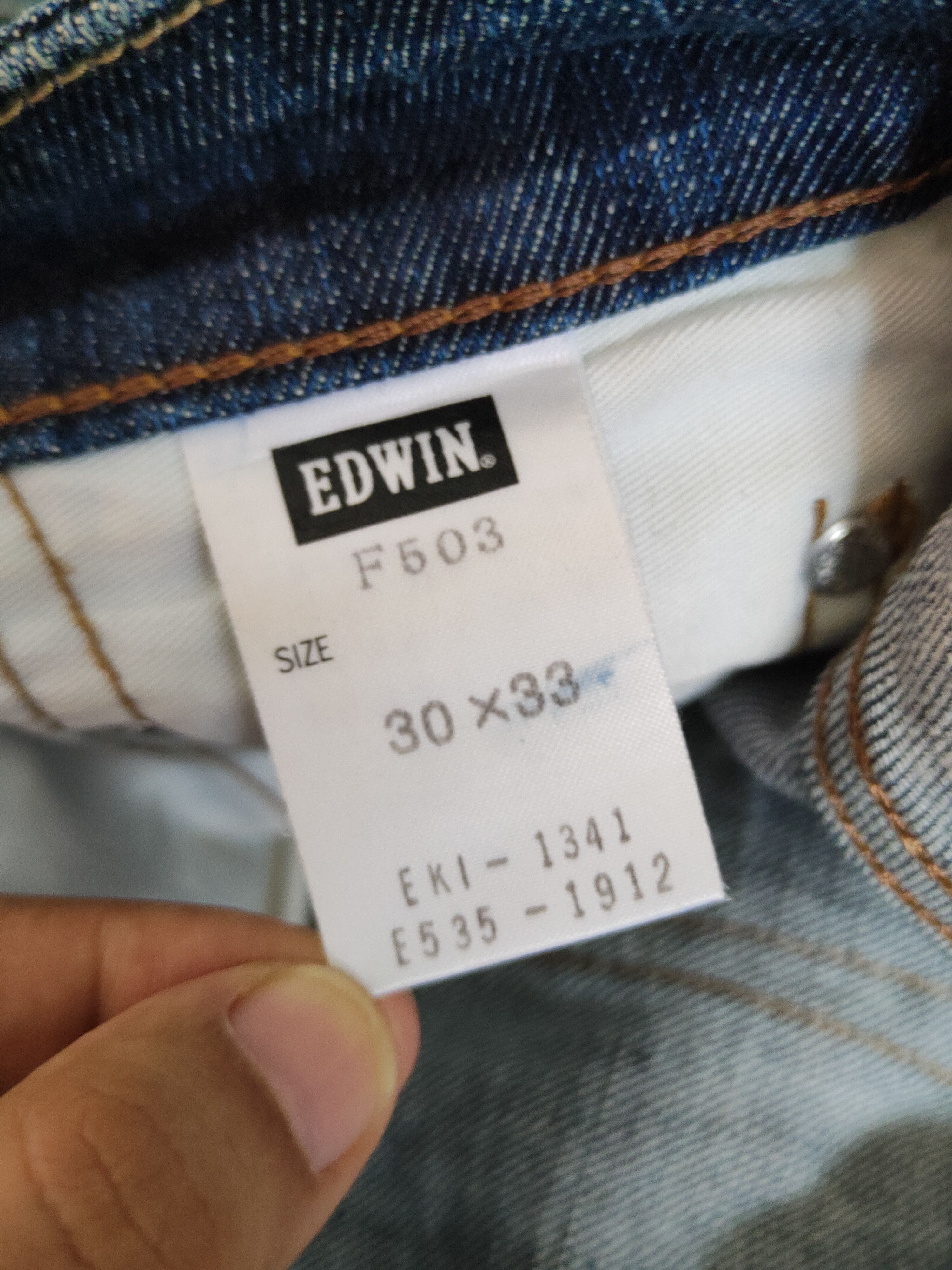 Edwin Edwin Dark Blue Distressed Ripped Jeans #S2201 Size US 30 / EU 46 - 16 Thumbnail