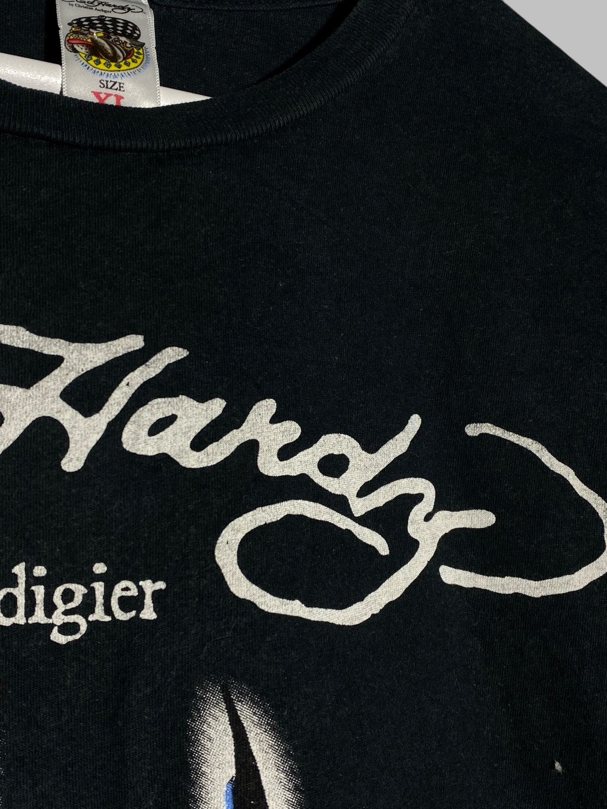Ed Hardy × Japanese Brand Vintage Ed Hardy by Christian Audigier Skull Logo Rare Shirt Size US XL / EU 56 / 4 - 6 Thumbnail