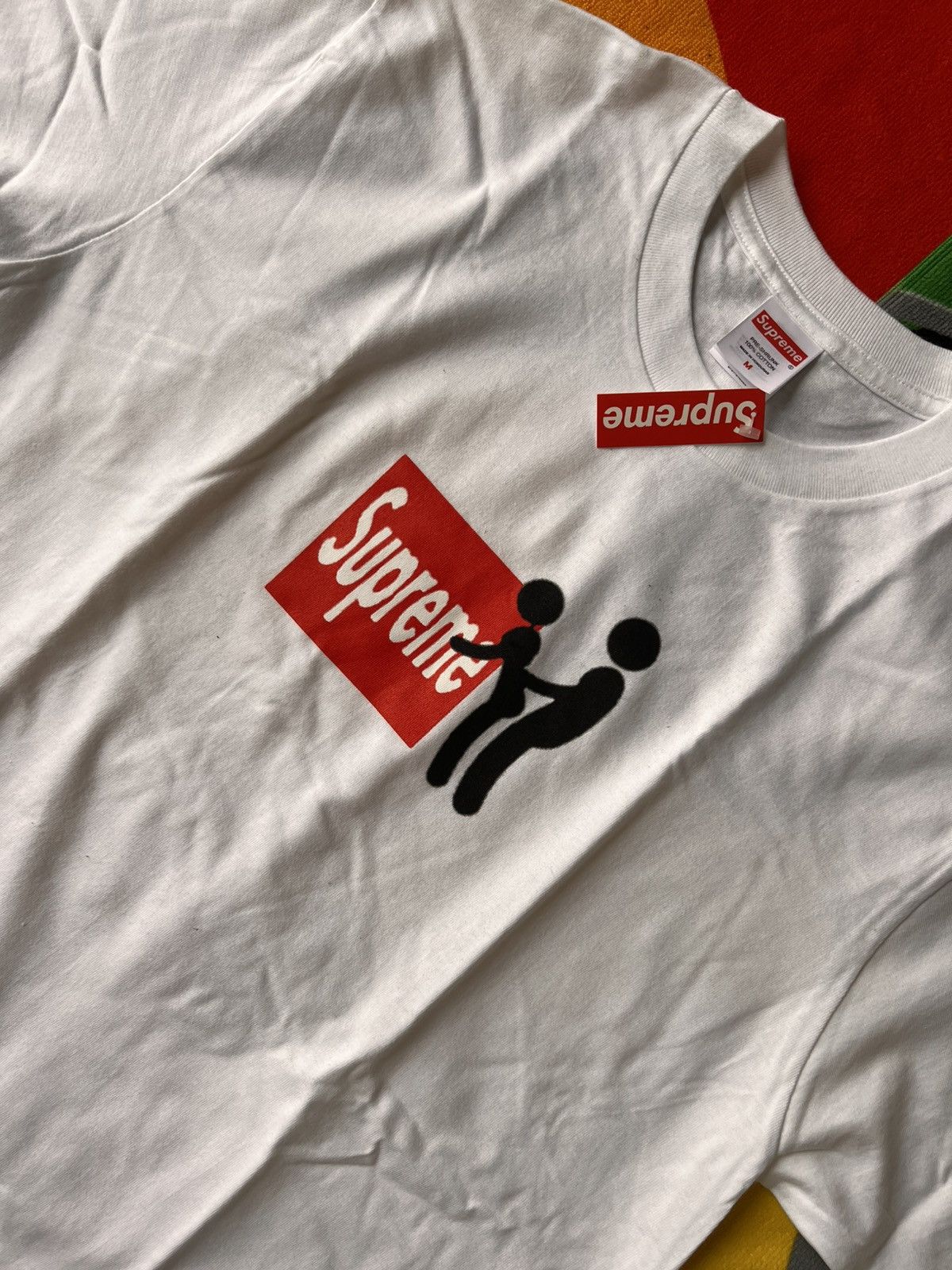 Supreme Supreme Stick Figure xxx sex doggy t-shirt white box logo Size US M / EU 48-50 / 2 - 6 Thumbnail