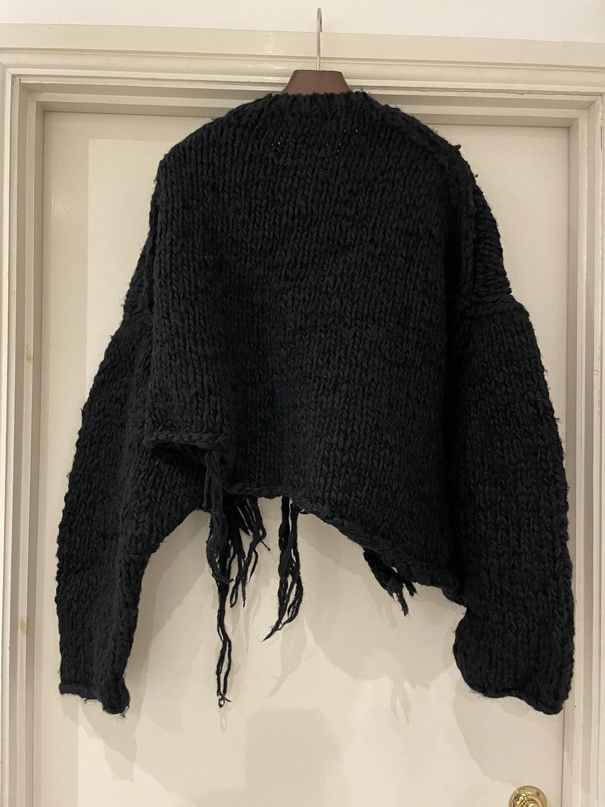 Yohji Yamamoto Yohji Yamamoto YYPH 20AW Destroyed Henley Knit Sweater Size US L / EU 52-54 / 3 - 3 Thumbnail