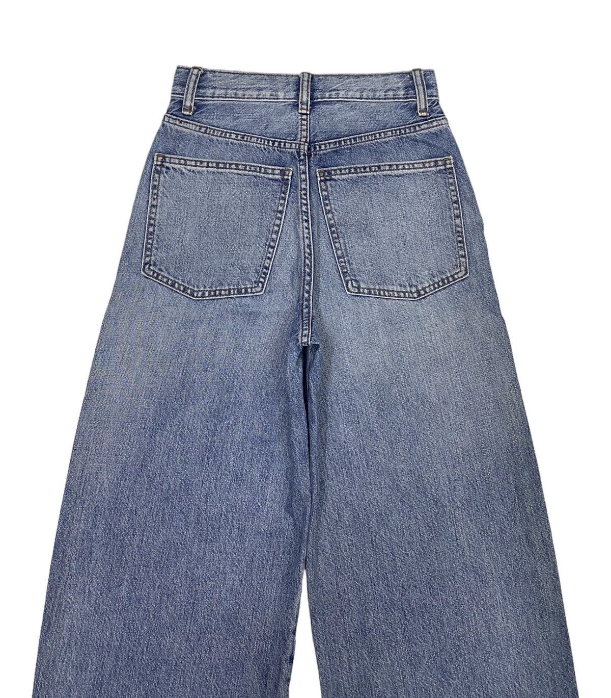 Christophe Lemaire UNIQLO LEMAIRE BAGGY CROPPED DISTRESSED DENIM JEANS Size 24" / US 00 / IT 34 - 6 Thumbnail