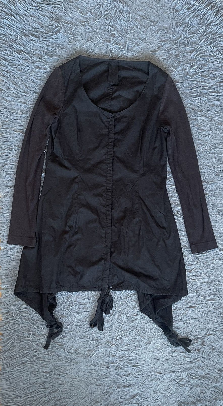 image of Rundholz Avant Garde Poplin Dress in Black, Women's (Size Medium)
