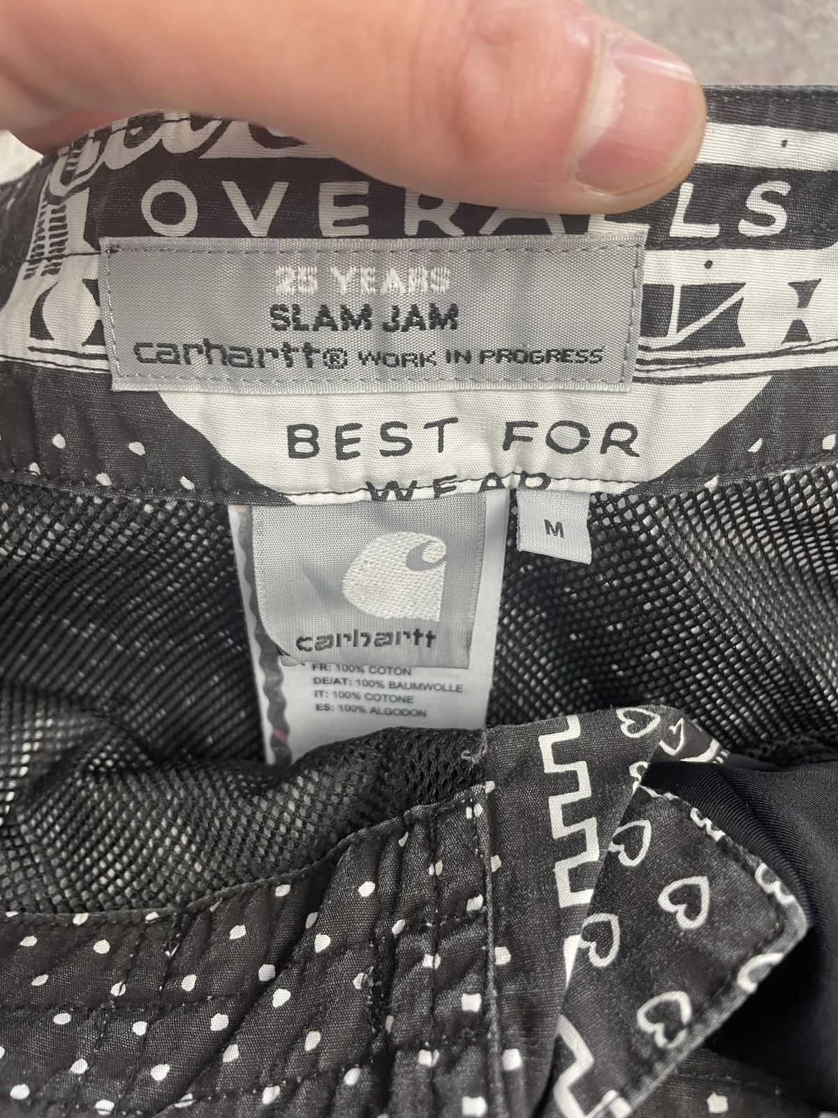 Carhartt × Vintage Vintage Y2K Carhartt Overalls 25 Years Slam Jam Cargo Shorts Size US 32 / EU 48 - 12 Thumbnail