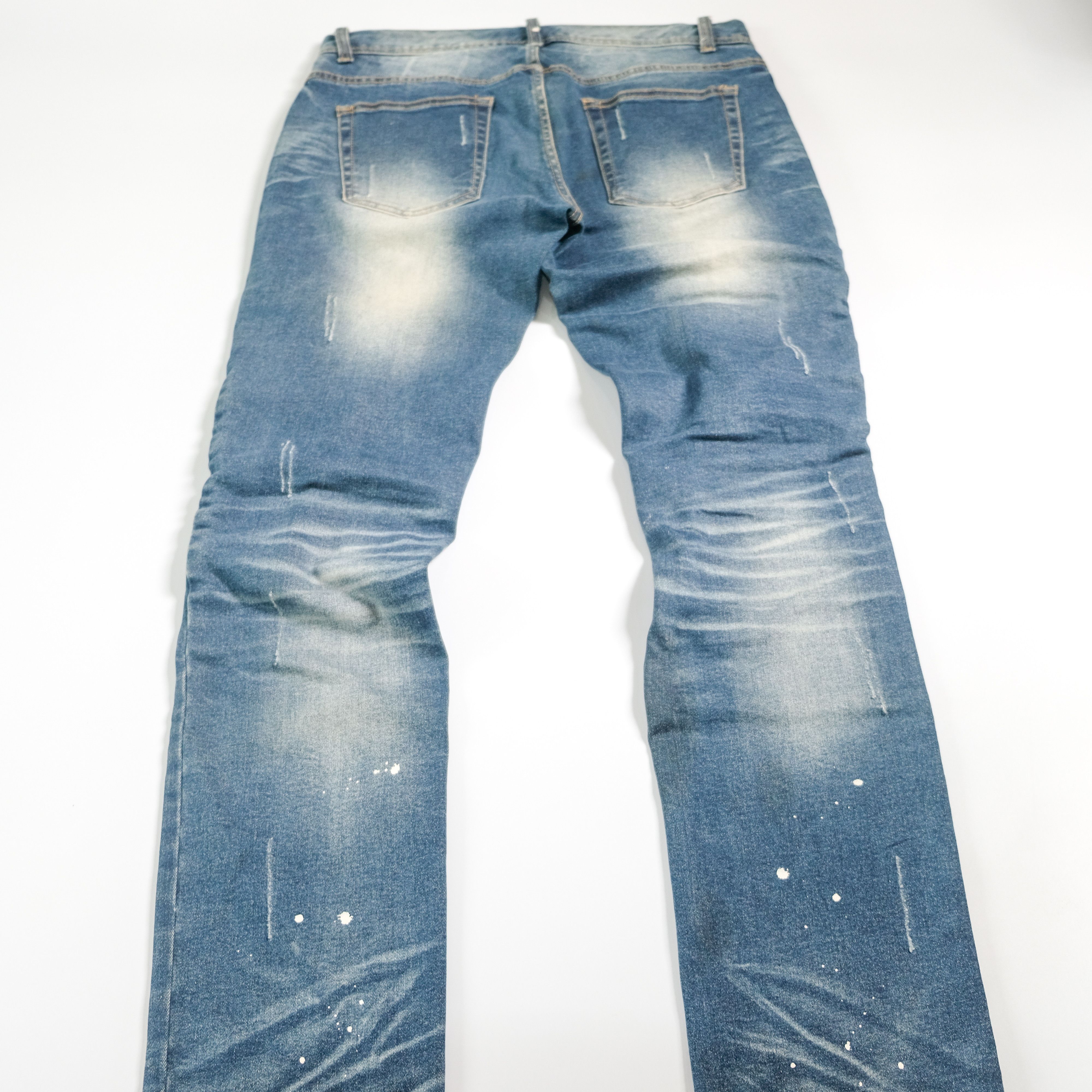 In The Attic In The Attic blue ripped super skinny jeans Size US 31 - 6 Thumbnail