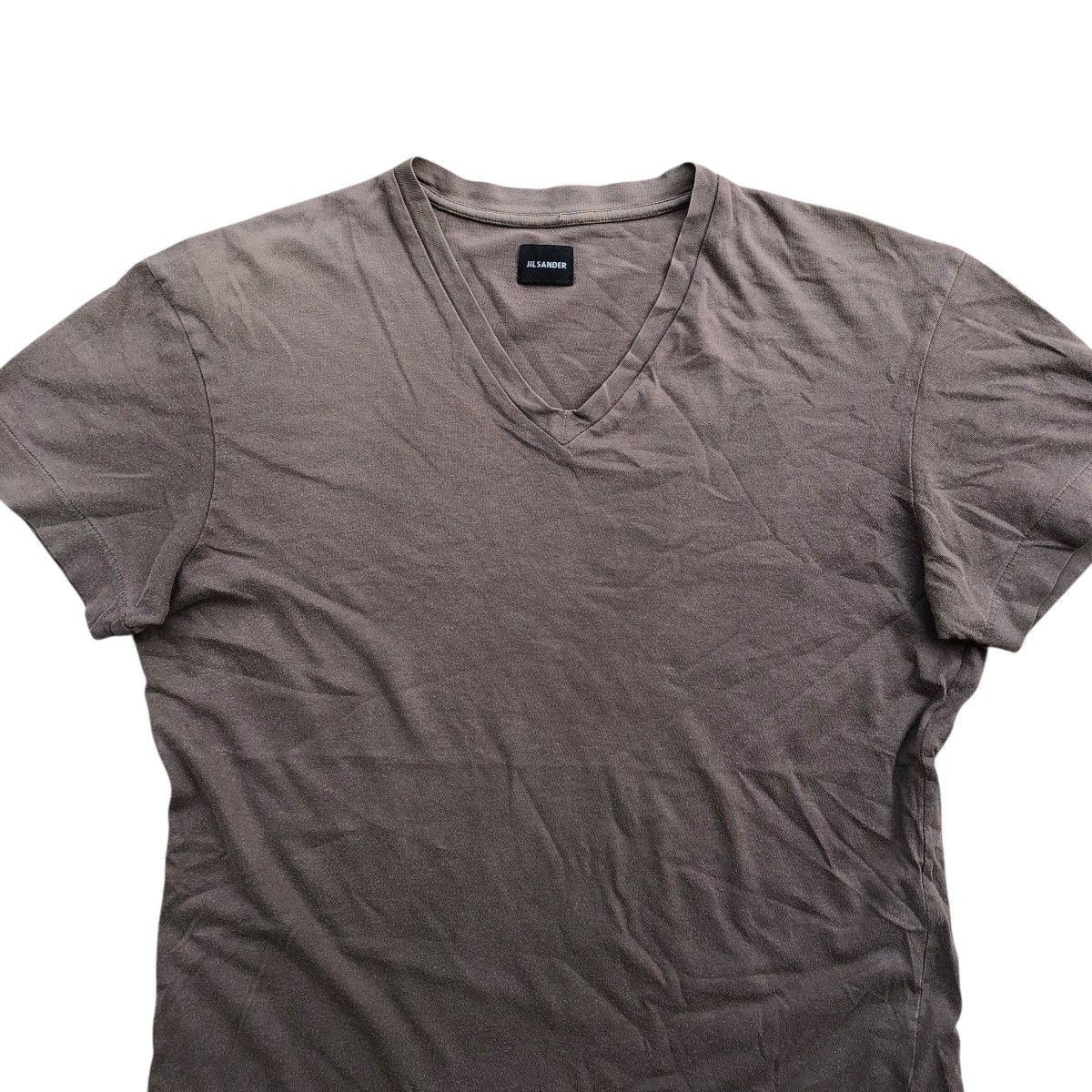 Jil Sander JIL SANDER Blank V-neck Shirt Size US S / EU 44-46 / 1 - 2 Thumbnail