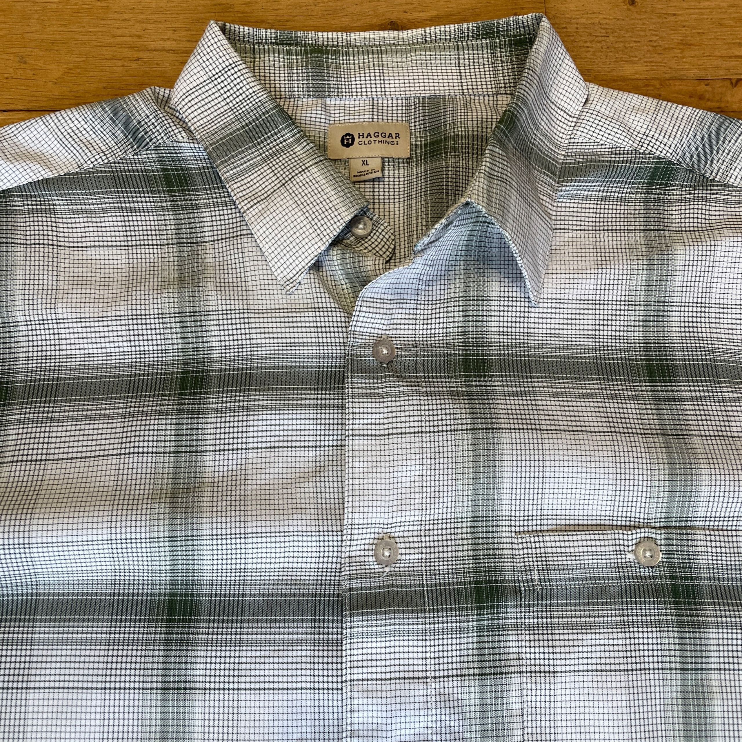 Haggar × Vintage HAGGAR MEN'S STYLISH SHIRT SUMMER SHORT SLEEVE Size XL Size US XL / EU 56 / 4 - 2 Thumbnail