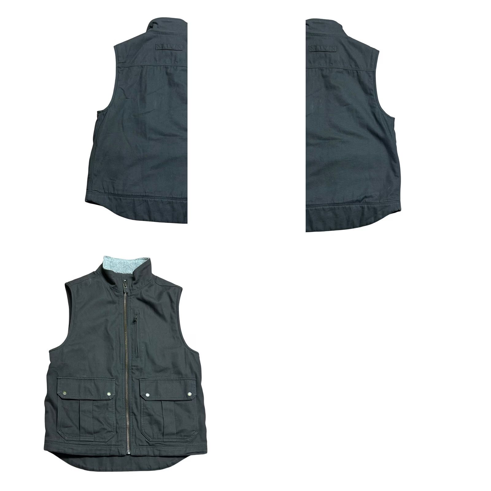 CO Duluth Trading Co Vest Mens Medium Brown Canvas Sherpa Lined Full Zip Workwear Outdoor Size US M / EU 48-50 / 2 - 8 Thumbnail