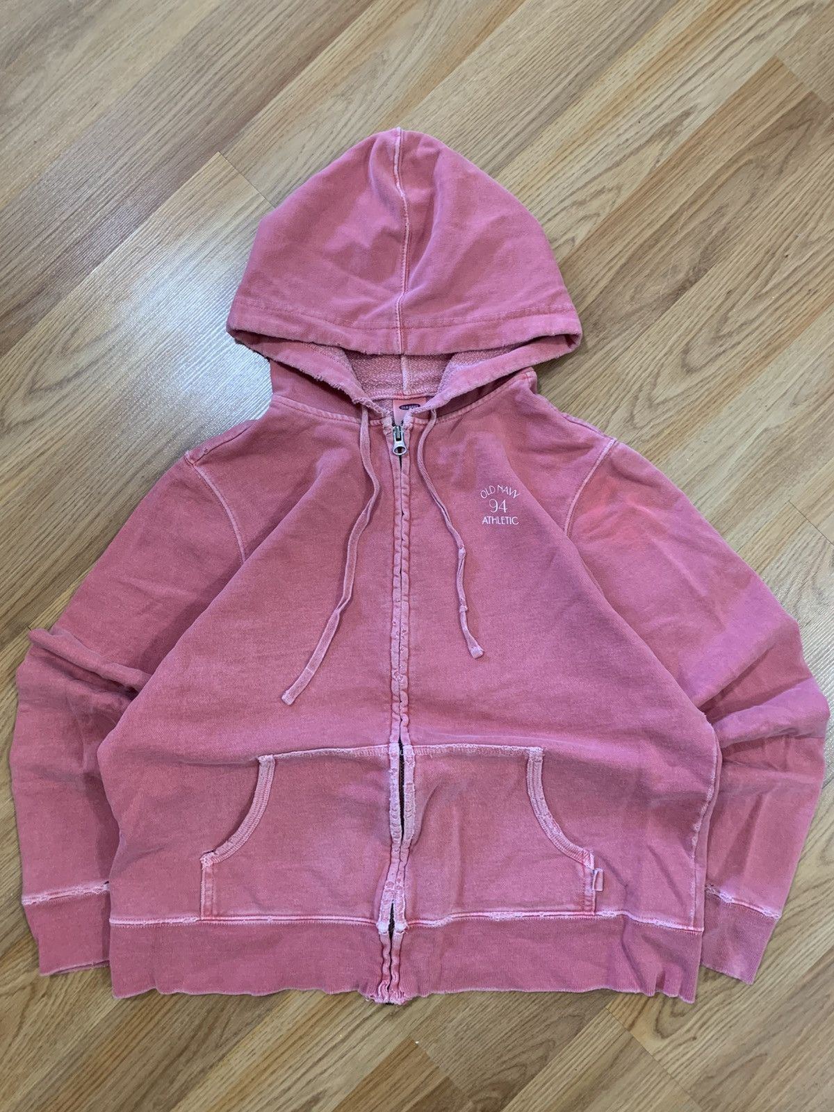 Old Navy Sz L- Vtg Old Navy Garment Dyed Hoodie Faded Distressed Y2K Size L / US 10 / IT 46 - 1 Thumbnail