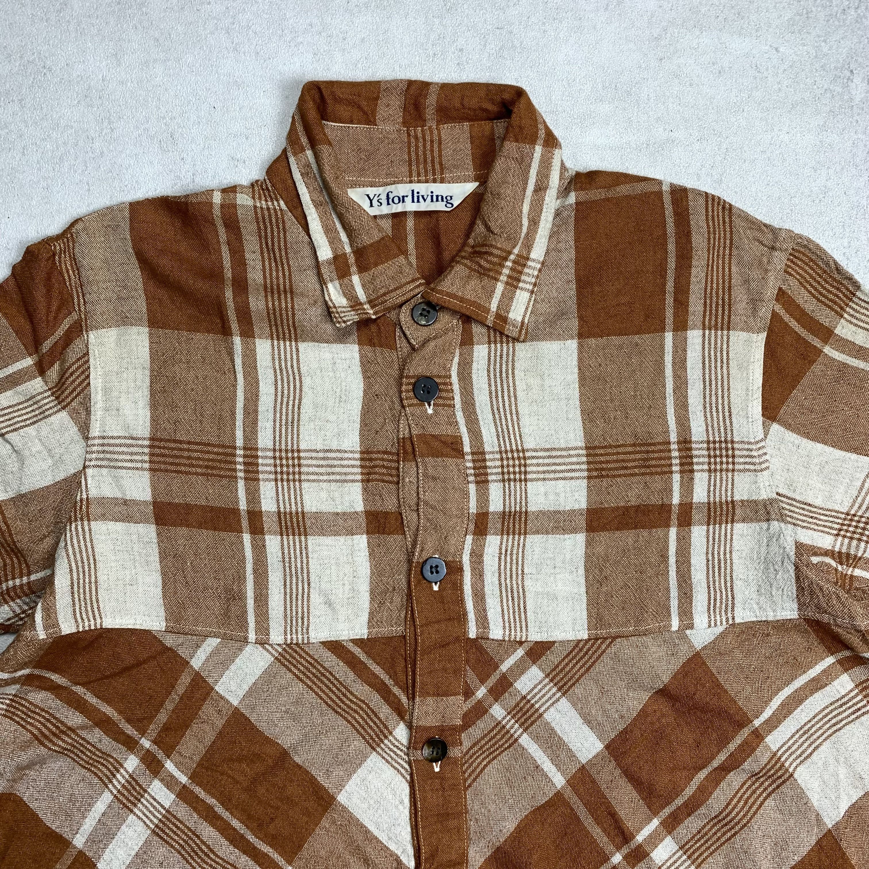 Yohji Yamamoto Y's Plaid Shirt Size S / US 4 / IT 40 - 2 Thumbnail