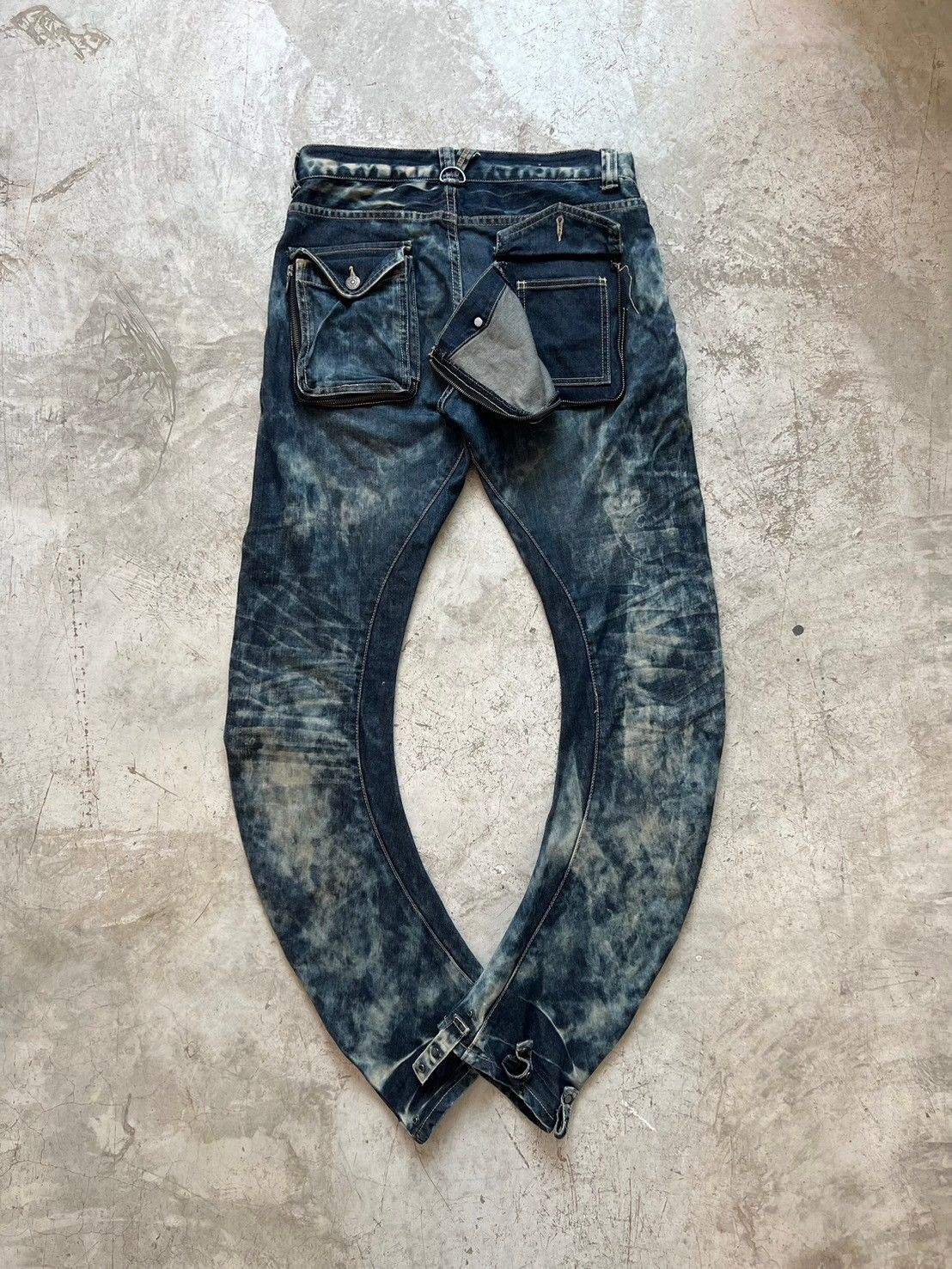 PPFM PPFM Multi Pocket Curve Denim Pants Size US 32 / EU 48 - 10 Thumbnail
