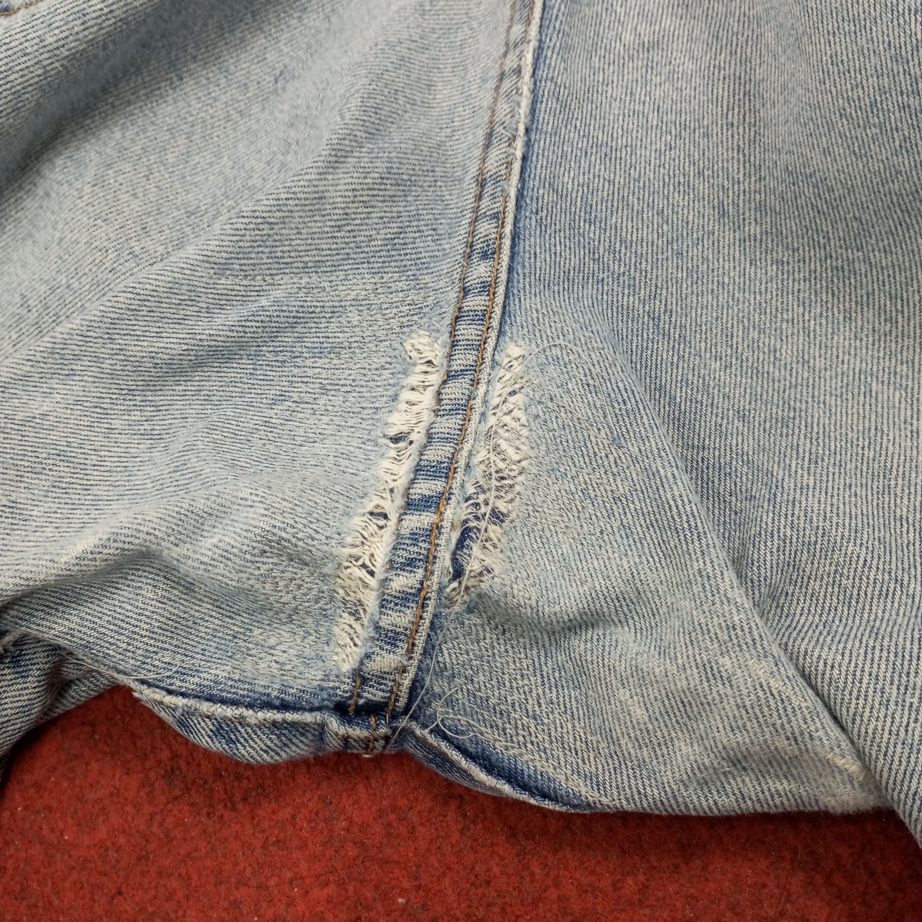 RRL Ralph Lauren × Ralph Lauren × Vintage RRL Ralph Lauren Fashion Style Distressed Jeans Size US 34 / EU 50 - 14 Thumbnail