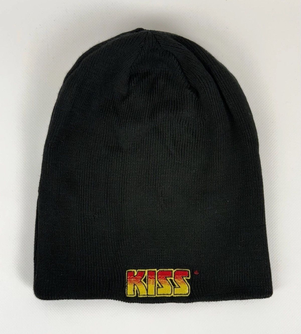 KISS Official Kiss Beanie The Demon German Logo Knit Hat Black Size ONE SIZE - 2 Thumbnail