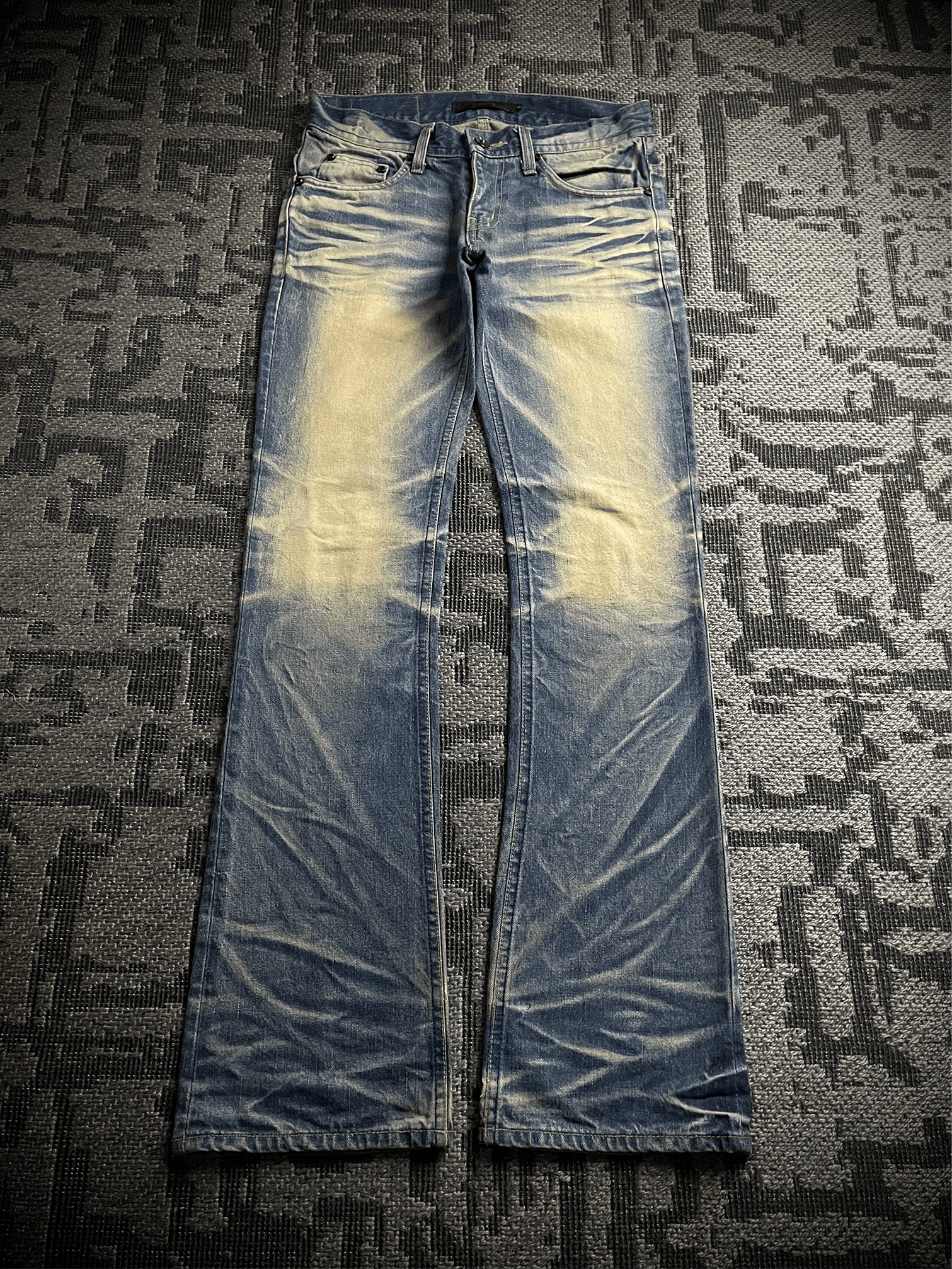 Japanese Brand Midas 9 Japanese Flared Glitter Denim | Grailed