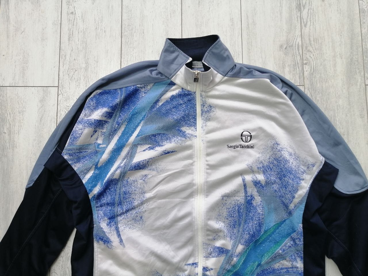 Sergio Tacchini Vintage 90s Sergio Tacchini Track Jacket Size L Size US L / EU 52-54 / 3 - 2 Thumbnail