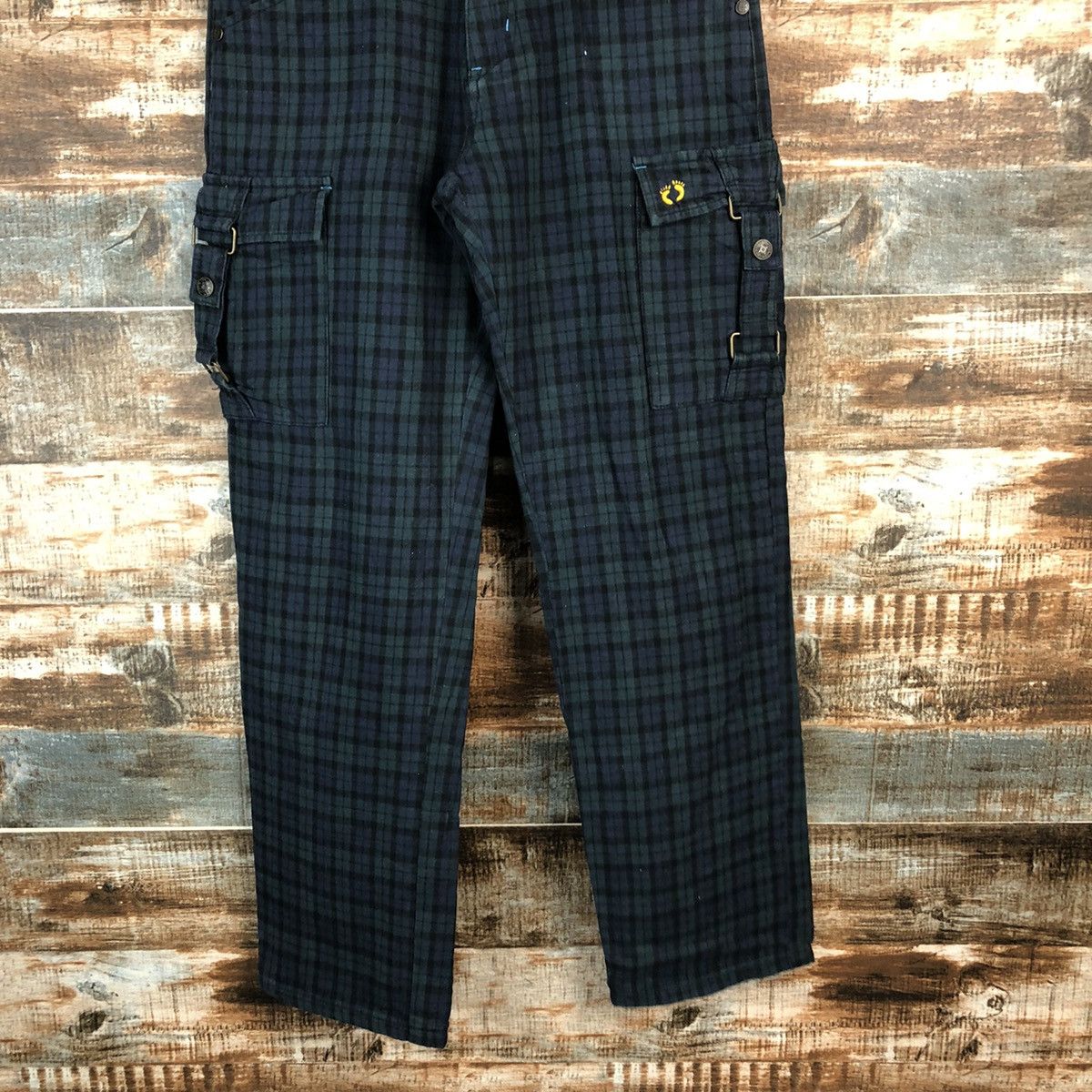 Hang Ten Hang Ten Green Checkred utility tactical Cargo Pants #A1438 Size US 26 / EU 42 - 6 Thumbnail