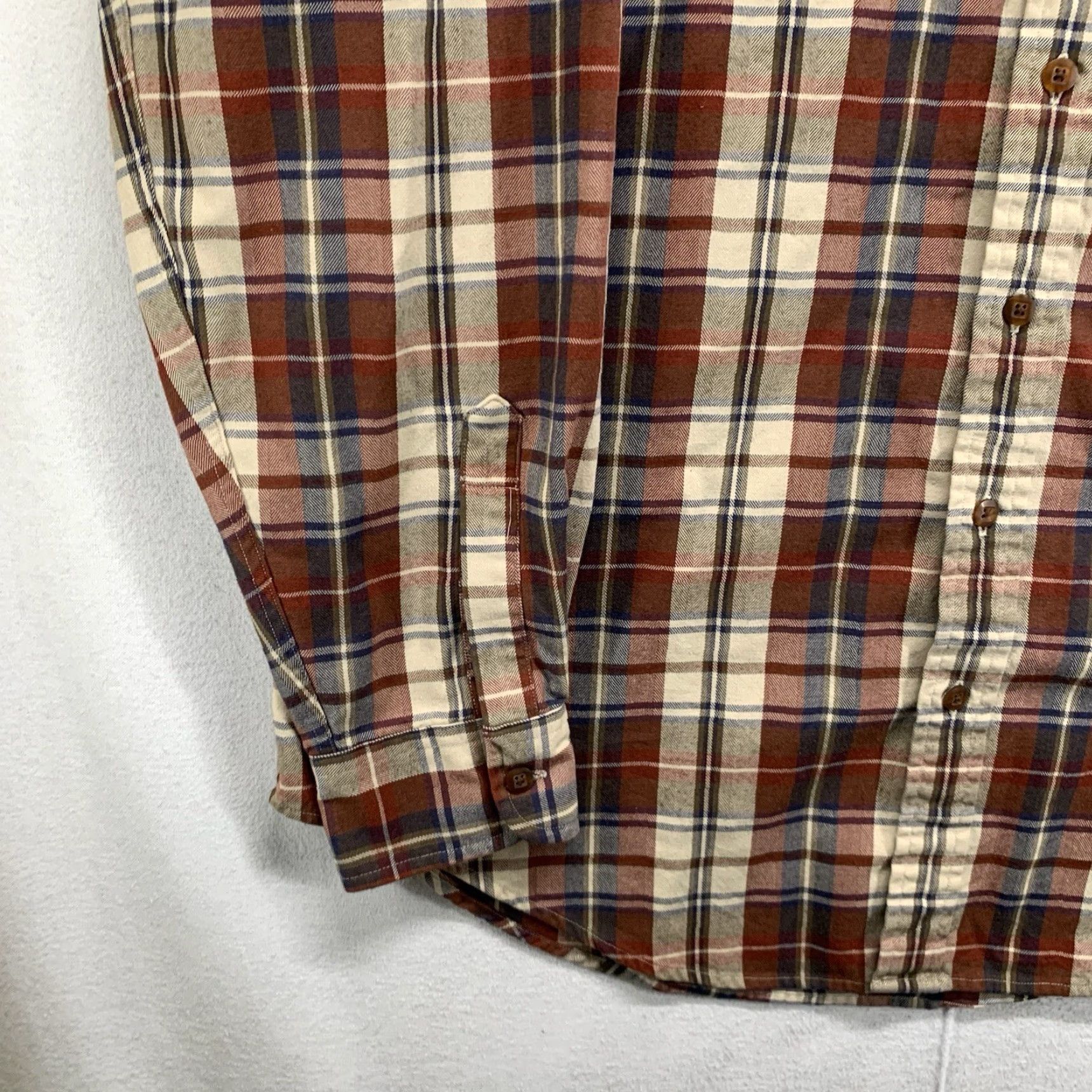 Vintage VINTAGE L.L. Bean Button-Up Plaid Shirt LT Brown Outdoor 90s Mens Size US L / EU 52-54 / 3 - 4 Thumbnail