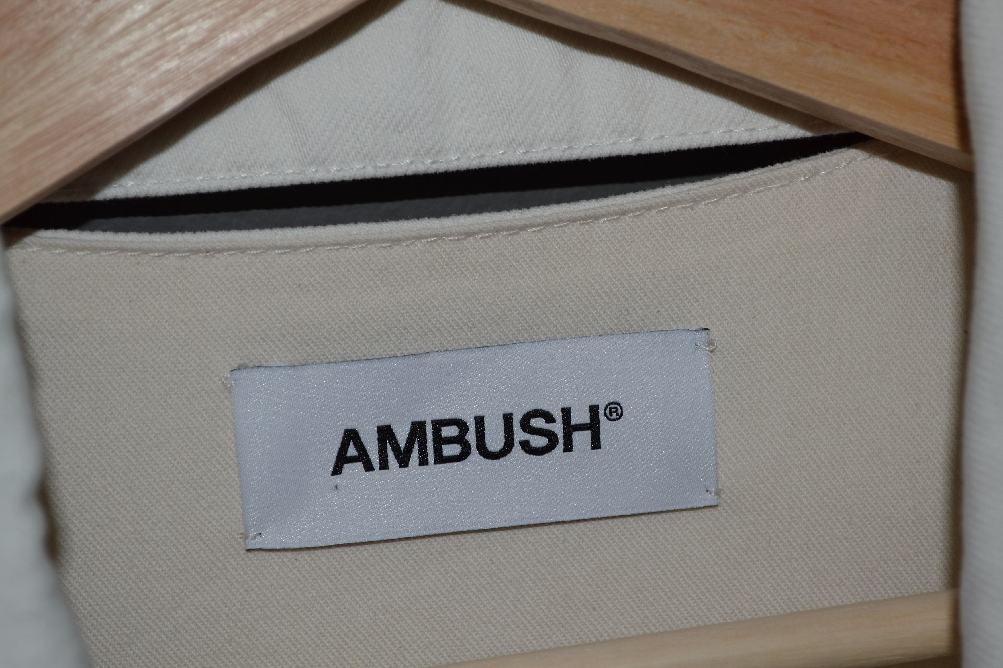 Ambush Design Ambush White Denim Logo-Stamped Type 2 Jacket "UNTITLED" Size M / US 6-8 / IT 42-44 - 9 Thumbnail