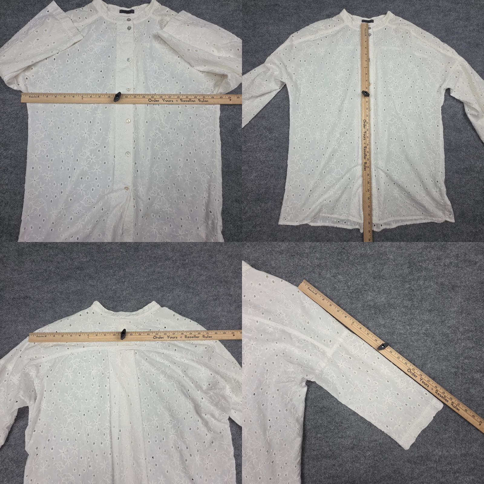 Vintage **OSKA Floral Button Up White Women's L Shirt** User: **OSKA Floral Button Up White Women's L Shirt** Size L / US 10 / IT 46 - 9 Thumbnail