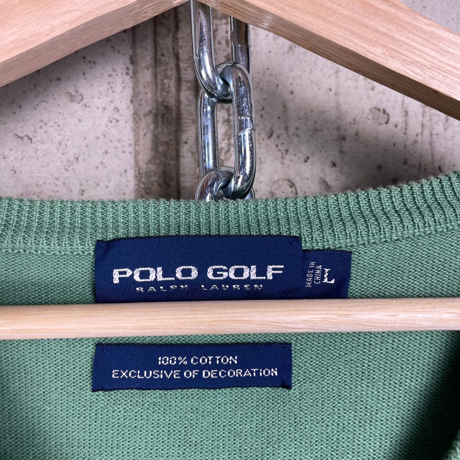 Polo Ralph Lauren Ralph Lauren Polo Golf Vest Men's Large Green 100% Cotton Size US L / EU 52-54 / 3 - 3 Thumbnail