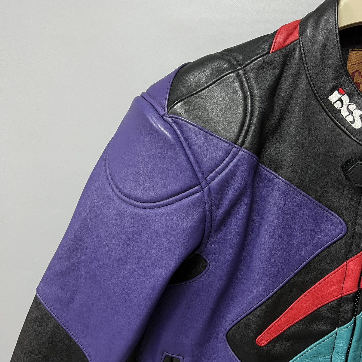 Leather iXS Motorcycle Leather Jacket Racing y2k Size M / US 6-8 / IT 42-44 - 5 Thumbnail