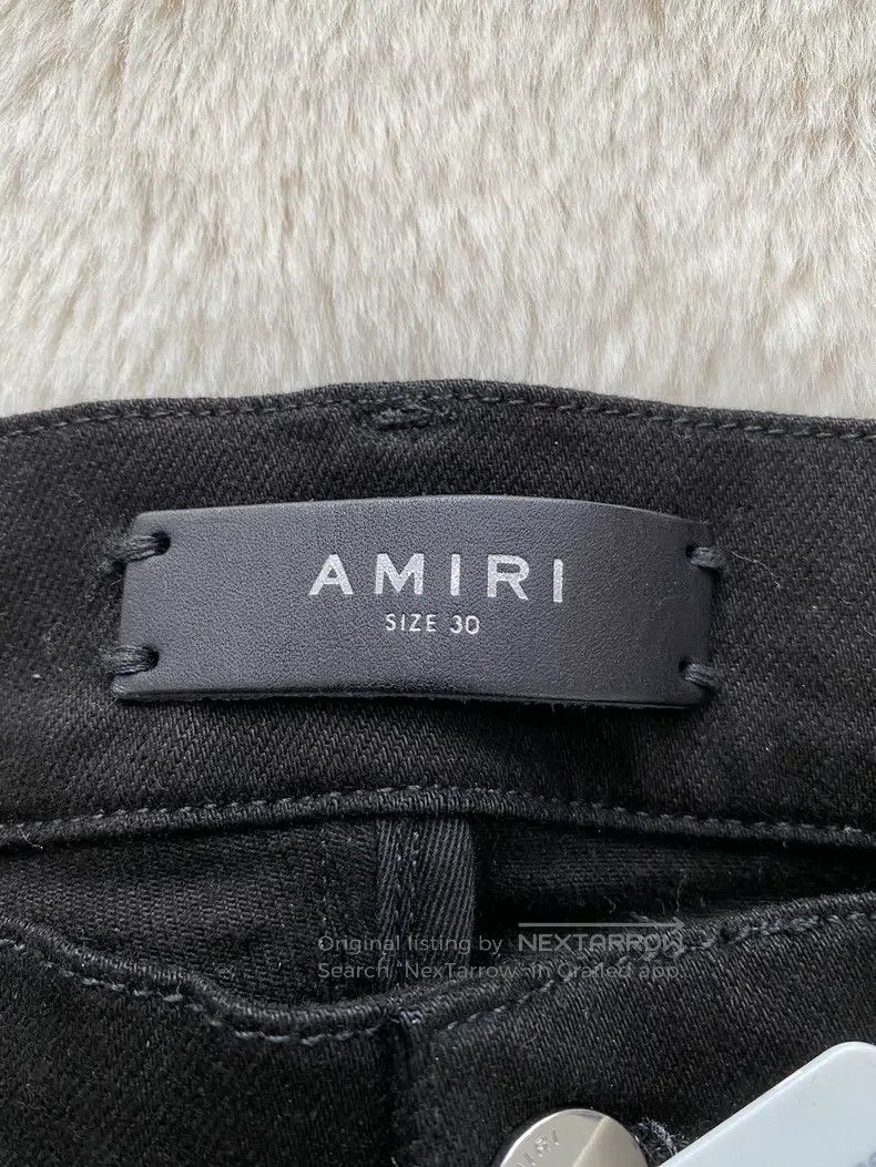 Amiri Amiri Size 30 Black cashew flower mx2 jeans Size US 30 / EU 46 - 2 Thumbnail