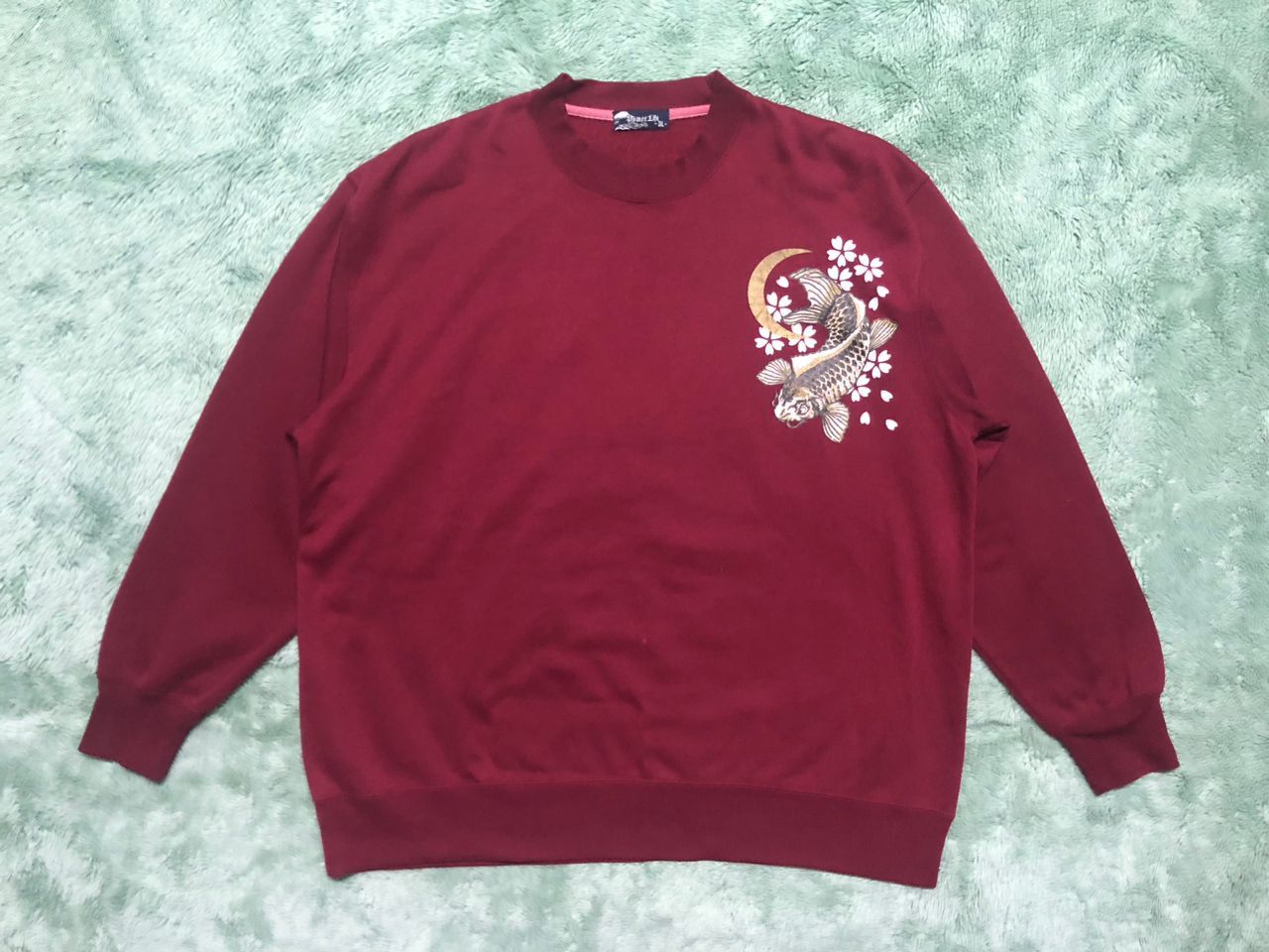 Japanese Brand JAPANESE SUKAJAN KOI FISH SAKURA CREWNECK SWEATSHIRT Size US XL / EU 56 / 4 - 2 Thumbnail