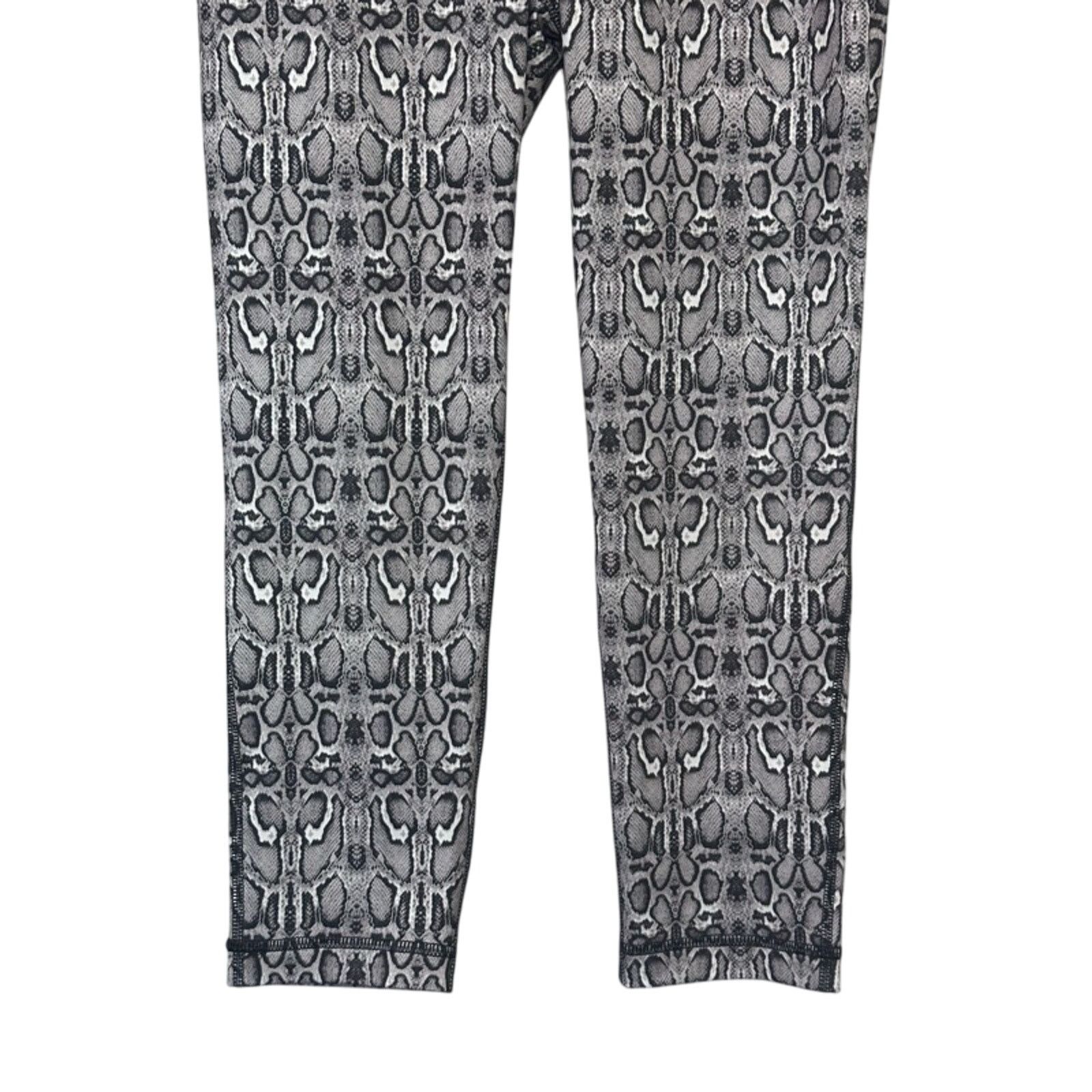 Other 90 Degree by Reflex Capri Leggings Stretchable Snake Gray S Size 29" - 3 Thumbnail