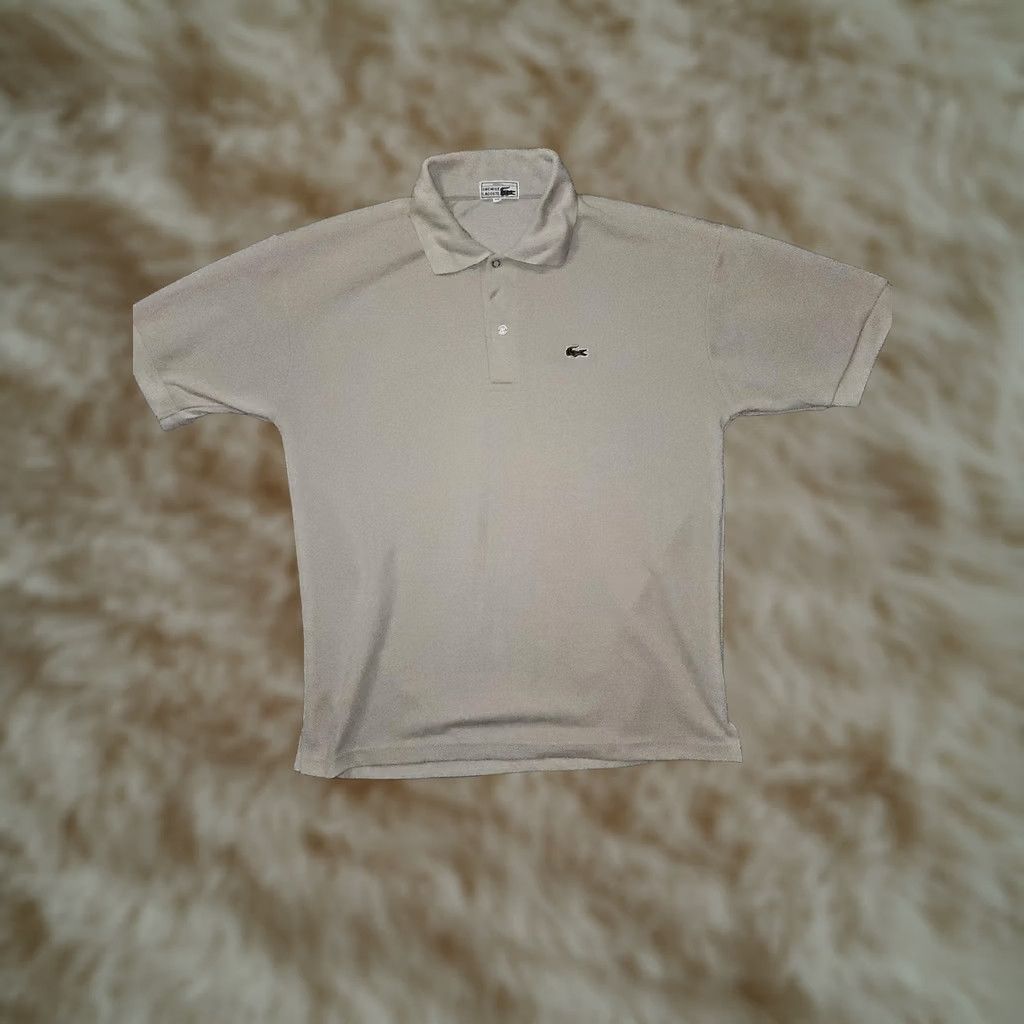 Lacoste Lacoste Polo Shirt Mens XL Classic Croc BeIGe Cotton Casual Golf Tennis Short Sleeve Size US XL / EU 56 / 4 - 1 Thumbnail