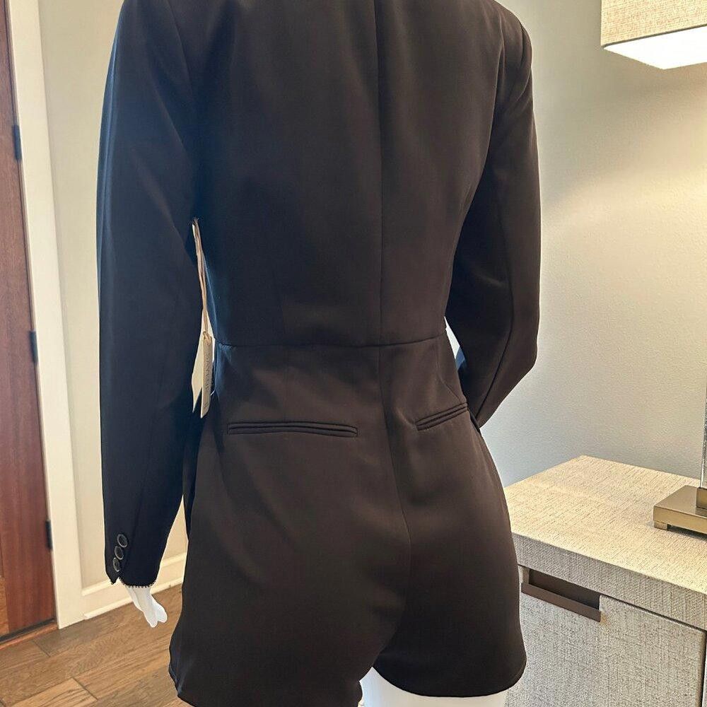 Designer SAYLOR Rooney Skort Romper in Black Size 28" / US 6 / IT 42 - 8 Thumbnail