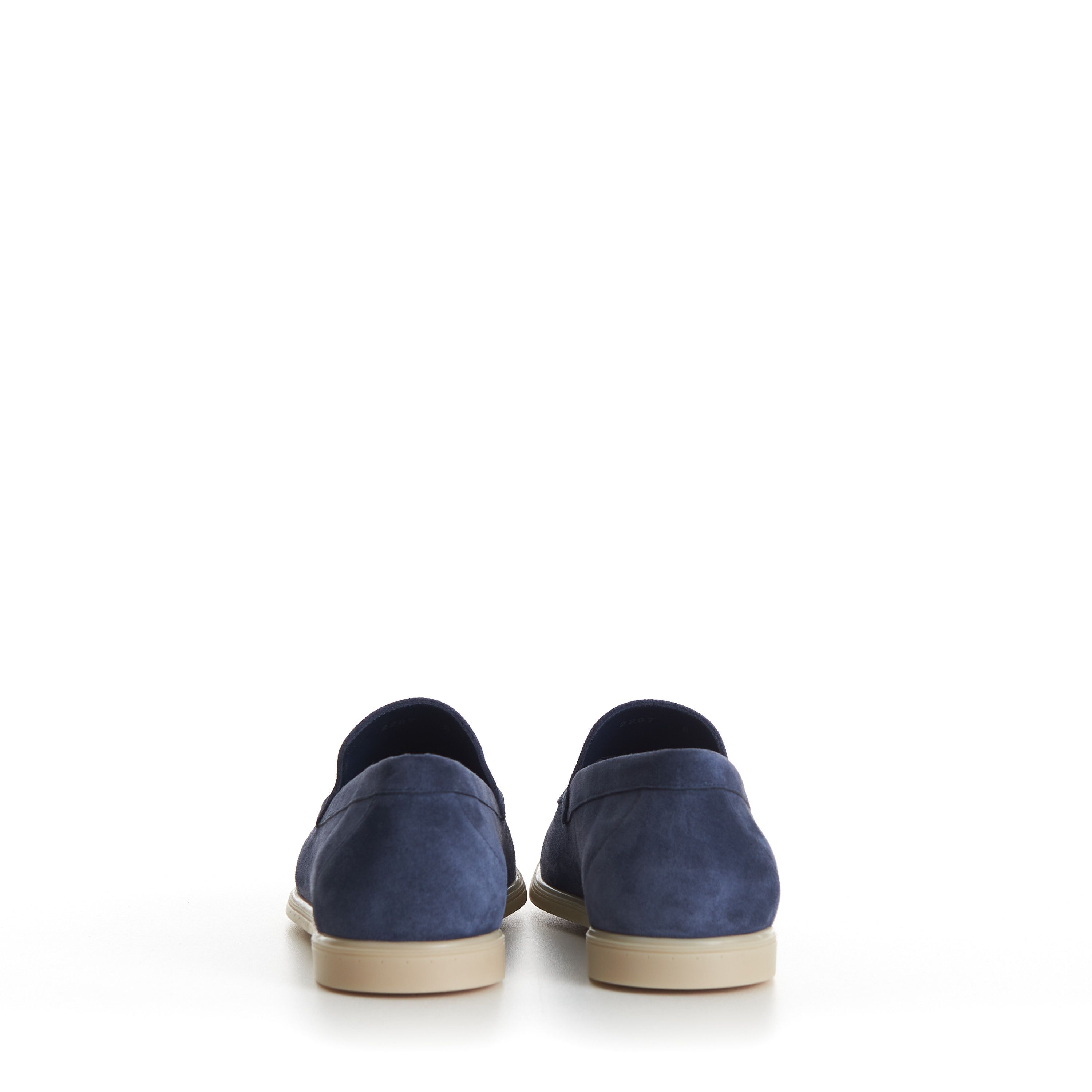 Stefano Ricci Blue Suede Slip-On Loafer - Eagle Head Application Size US 7.5 / EU 40-41 - 7 Thumbnail