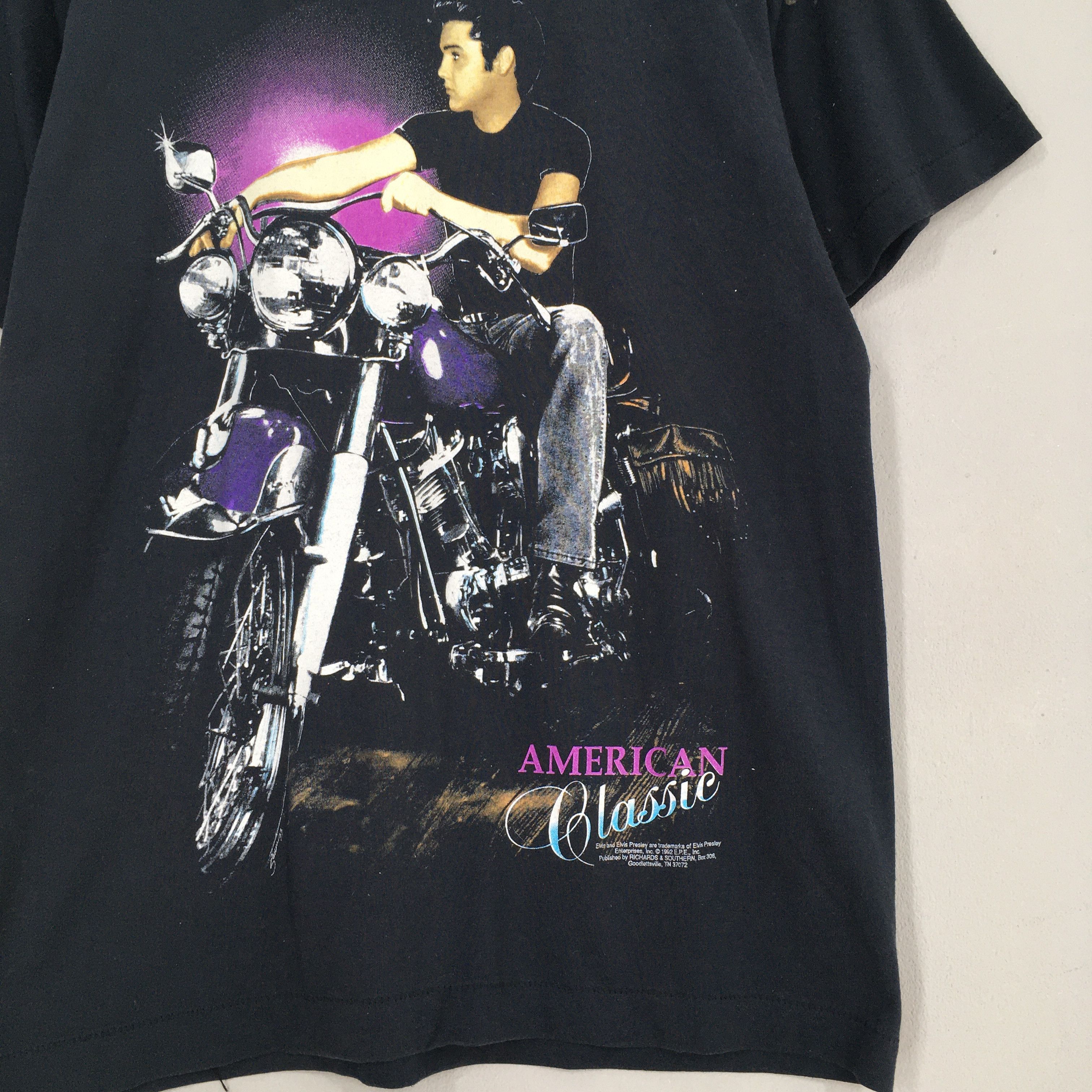Band Tees × Vintage Vintage Elvis Presley King Of Rock And Roll Tshirt Medium Size US M / EU 48-50 / 2 - 2 Thumbnail