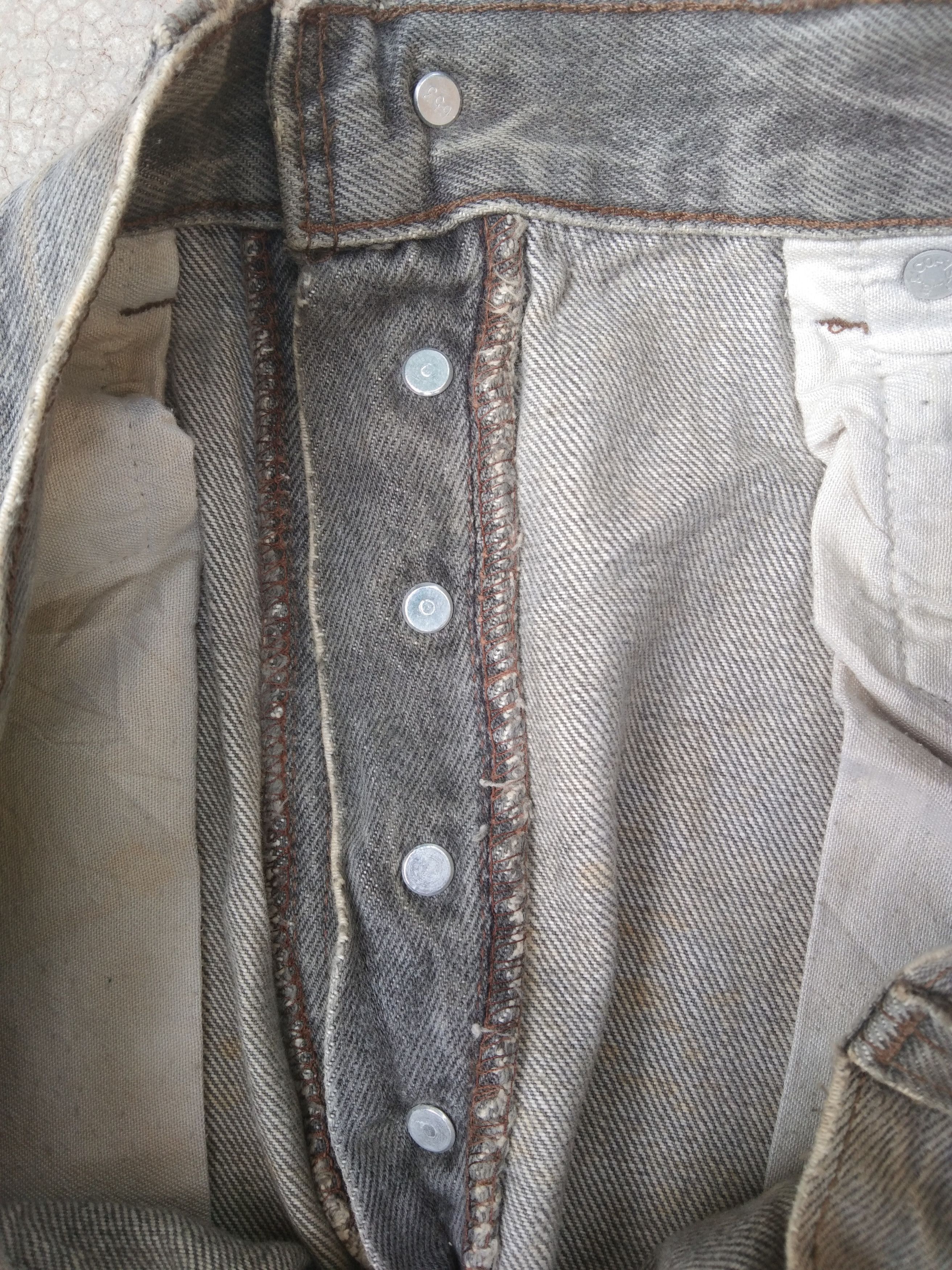 Levi's × Vintage 80s Vintage Levis 501 USA Rusty Grey Distressed Jeans 32x30 Size US 32 / EU 48 - 8 Thumbnail